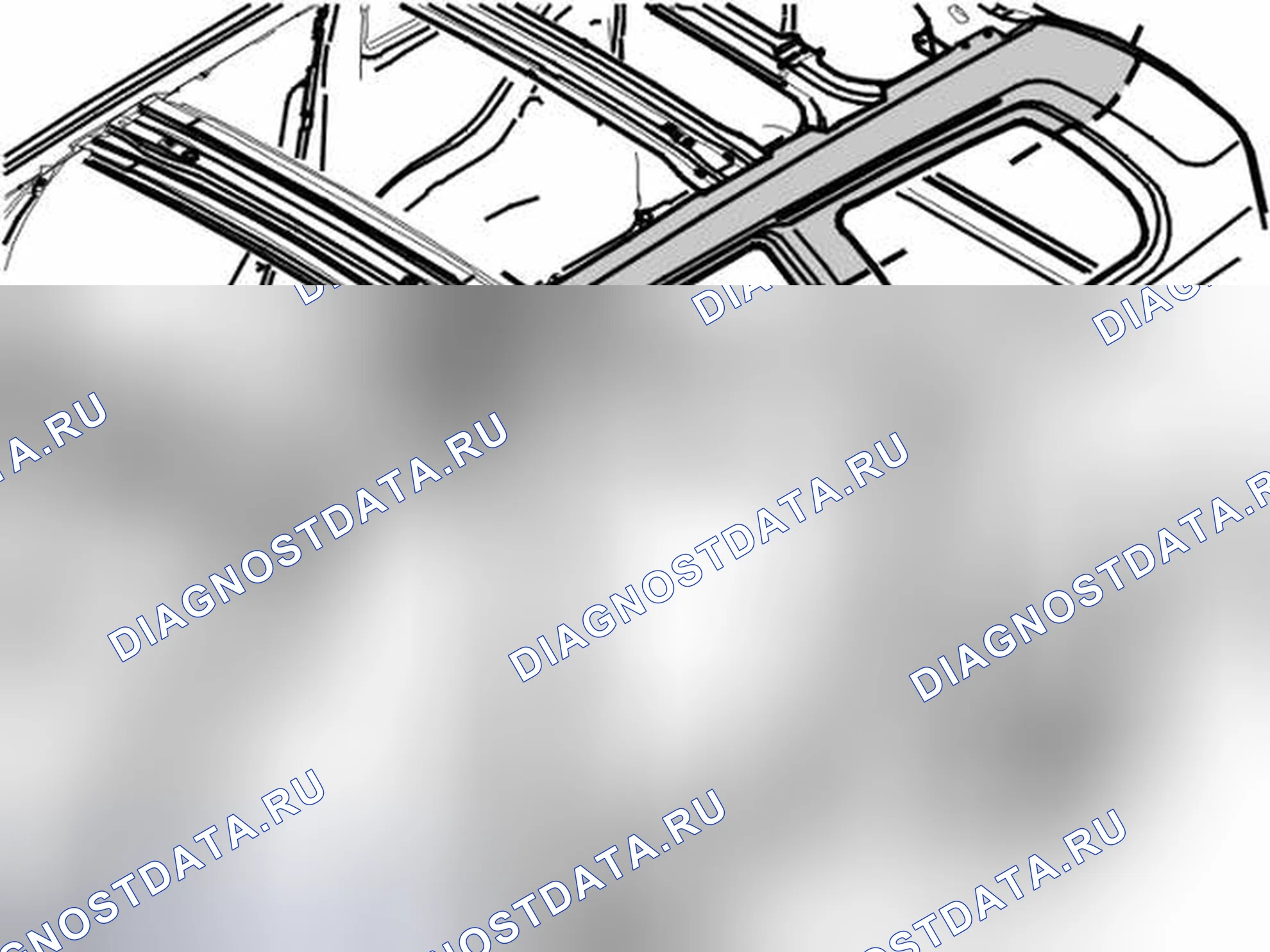 Рис. 134: ДЕМОНТАЖ КОНСОЛИ / СТОРОНЫ КРЫШИ. Volvo XC90 I рестайлинг