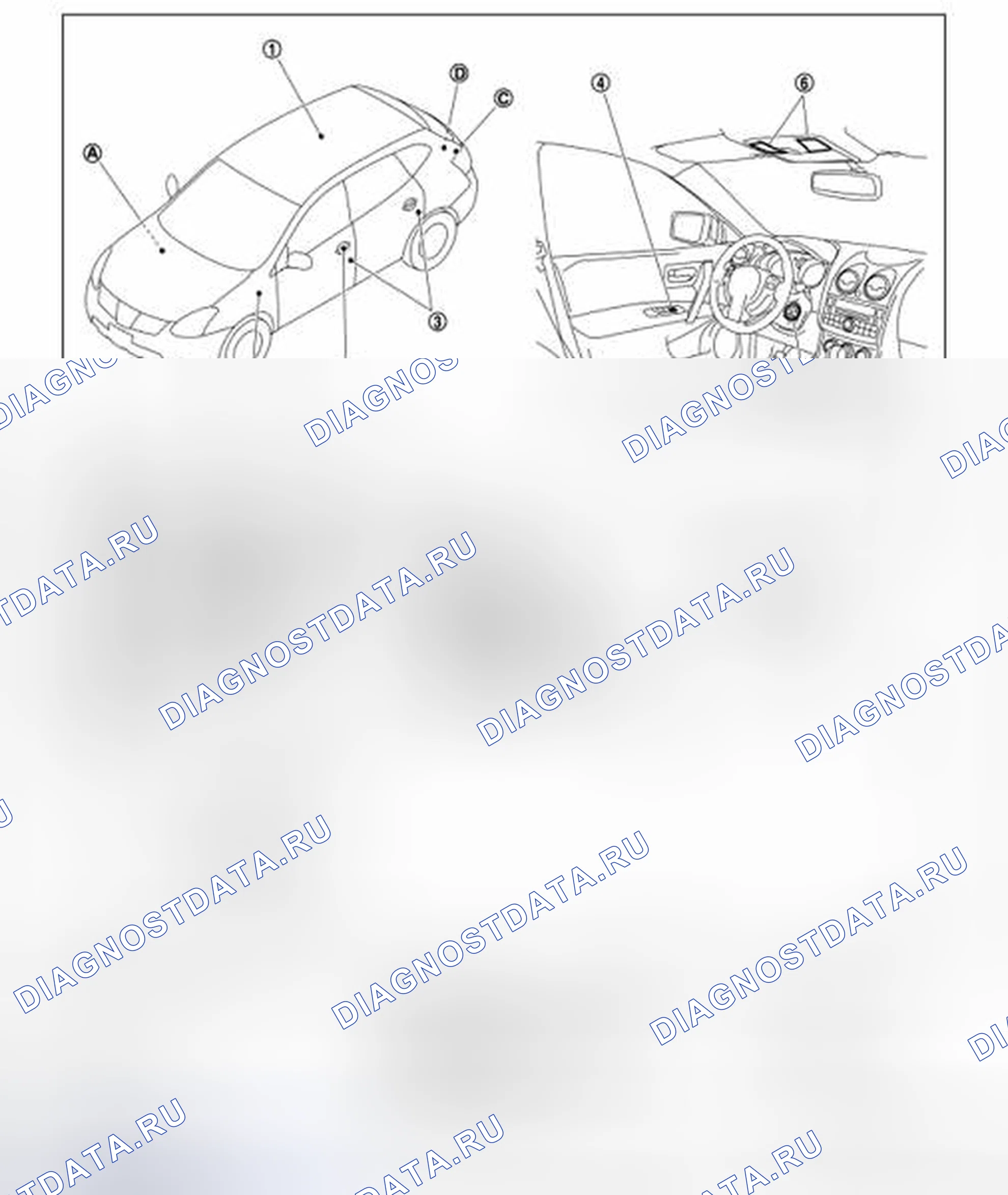 Рис. 21: Расположение компонентов. Honda Shuttle I