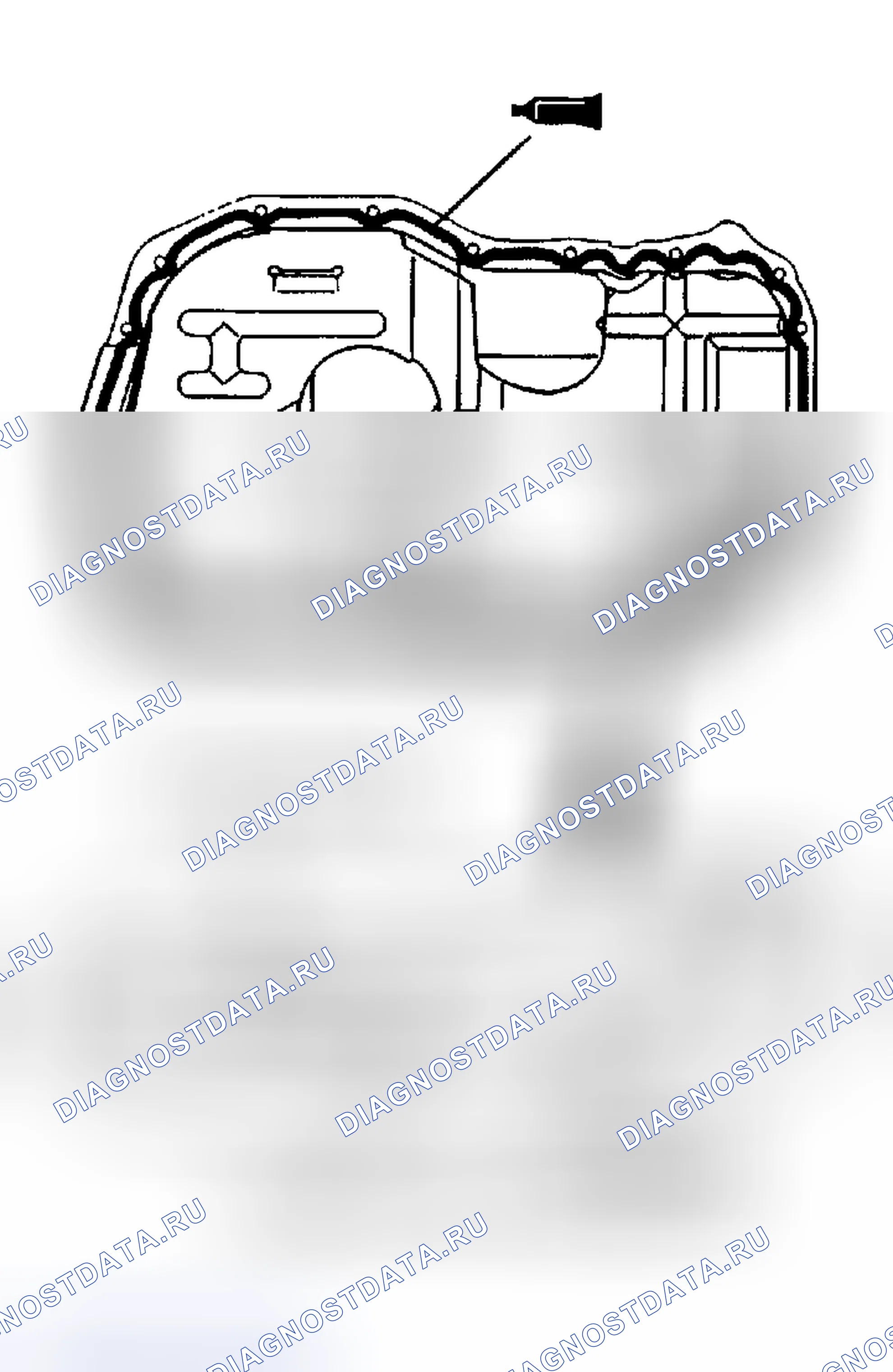 Рис. 113: > > K < < УСТАНОВКА МАСЛЯНОГО ПОДДОНА. Dodge Stratus II рестайлинг