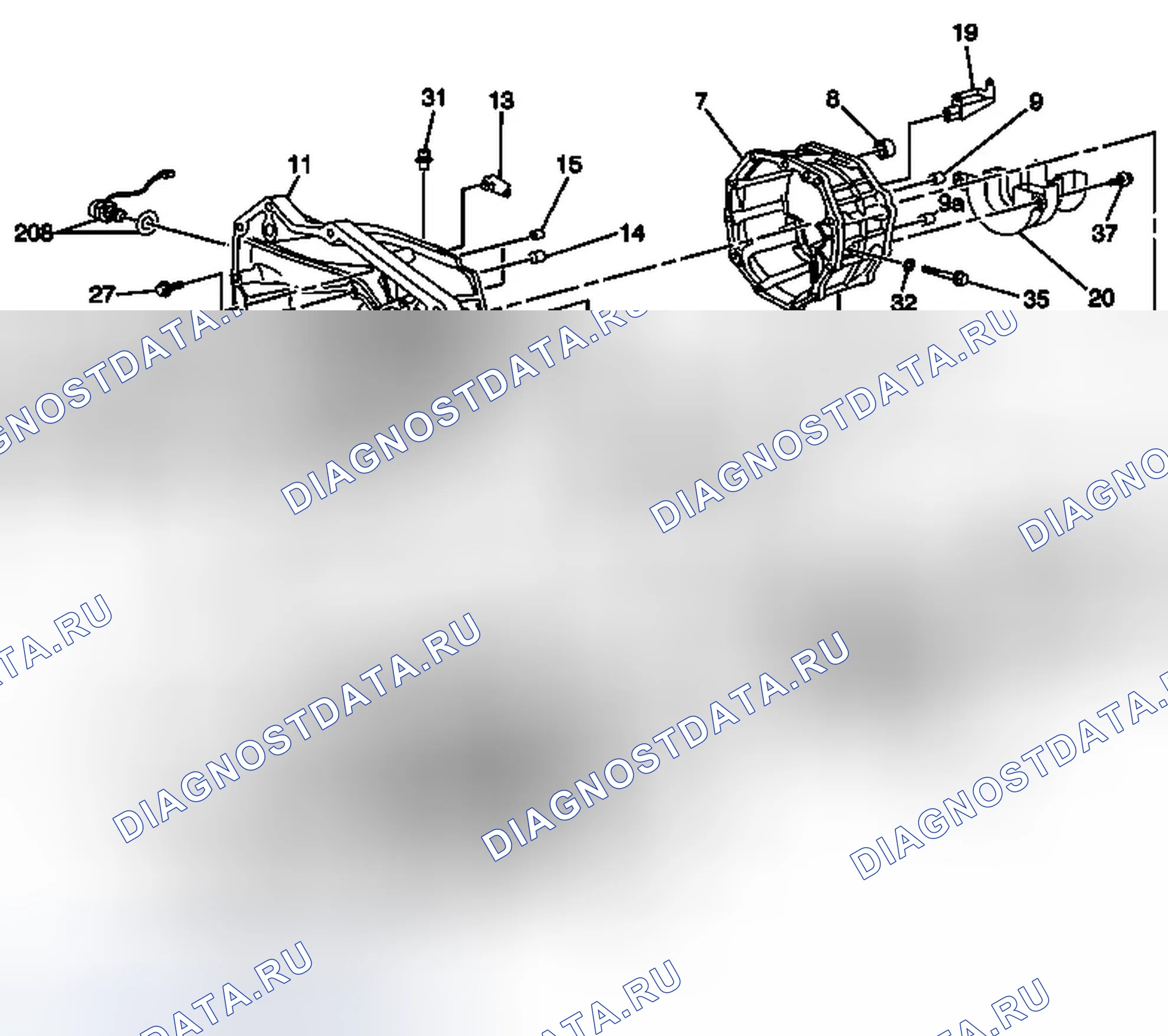 Рис. 44: Виды в разобранном виде. Chevrolet Camaro V