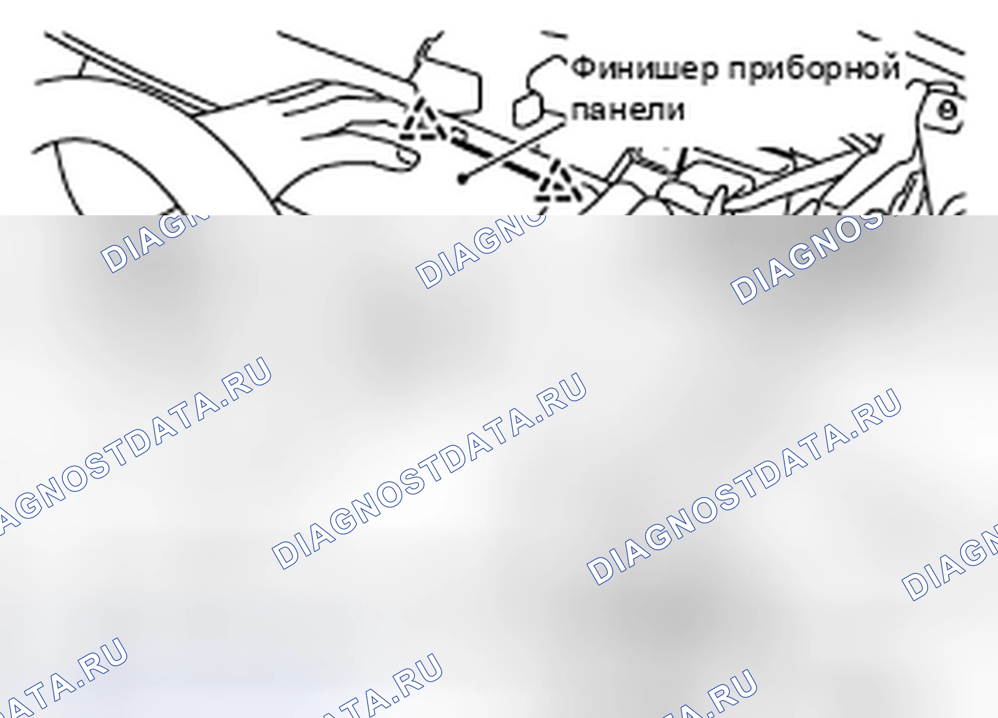 Рис. 18: Финишер приборной панели. Nissan X-Trail I