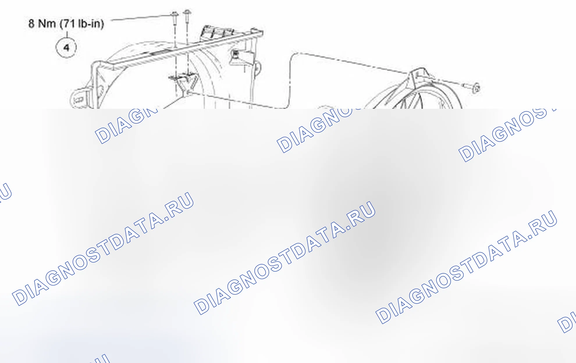 Рис. 9: Электрический вентилятор охлаждения. Ford Ranger II рестайлинг