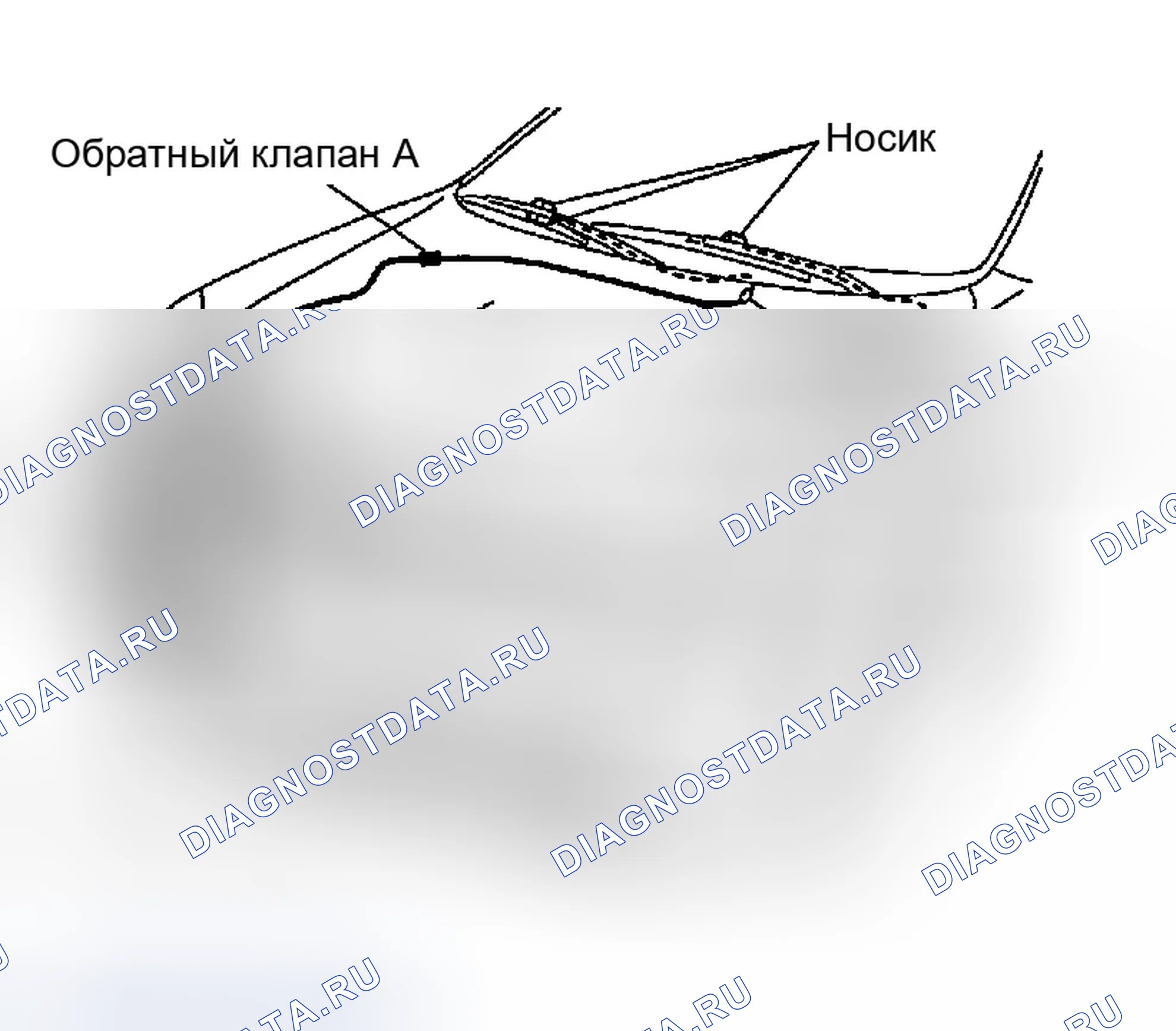 Рис. 103: Расположение трубок промывного аппарата. Infiniti G35 III
