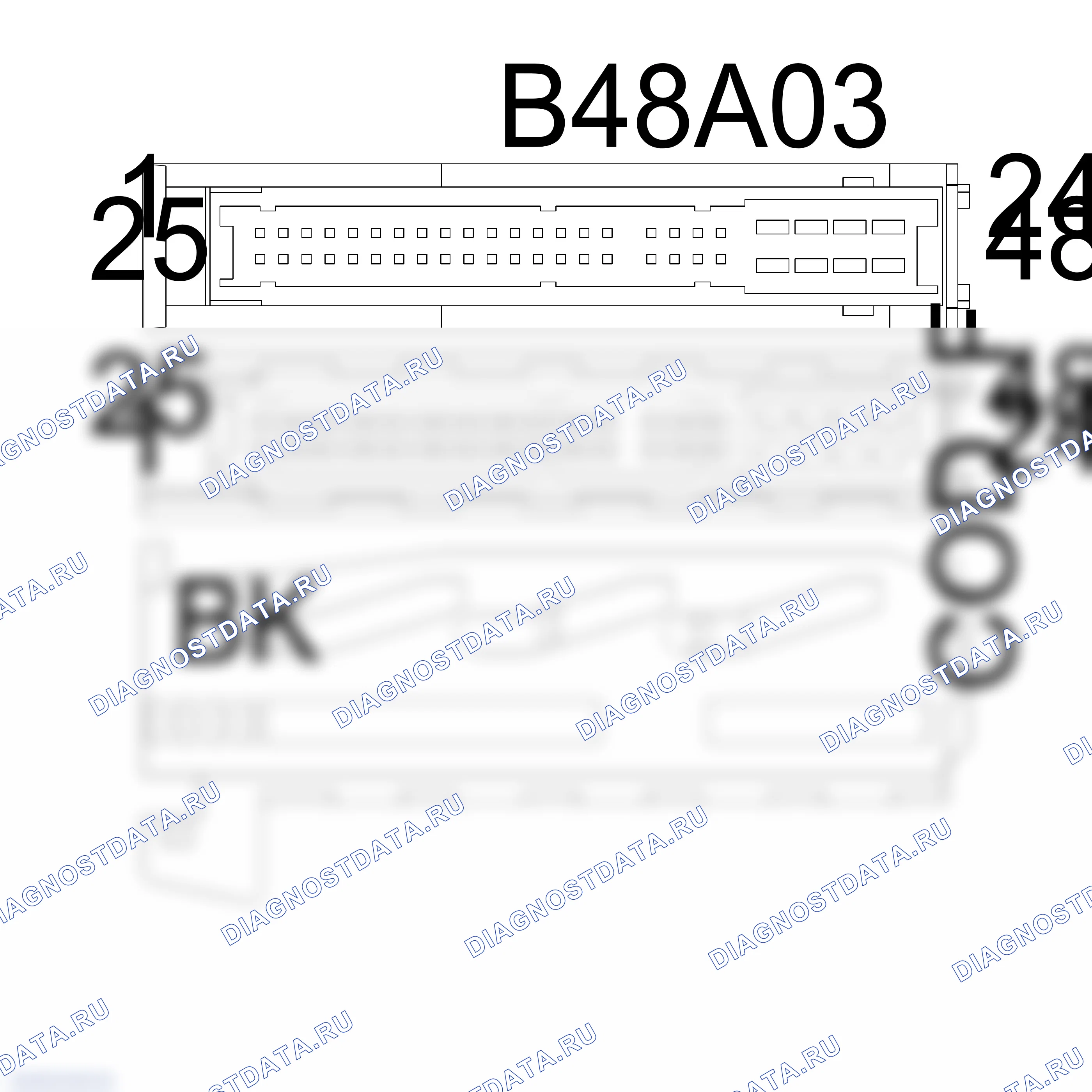 Распиновка разъёма 7L0 972 641 — внешний вид и расположение контактов. Porsche Cayenne II рестайлинг
