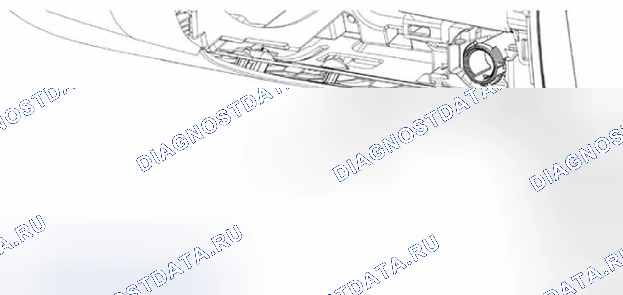 Рис. 121: Цилиндр замка зажигания. Ford Edge I рестайлинг
