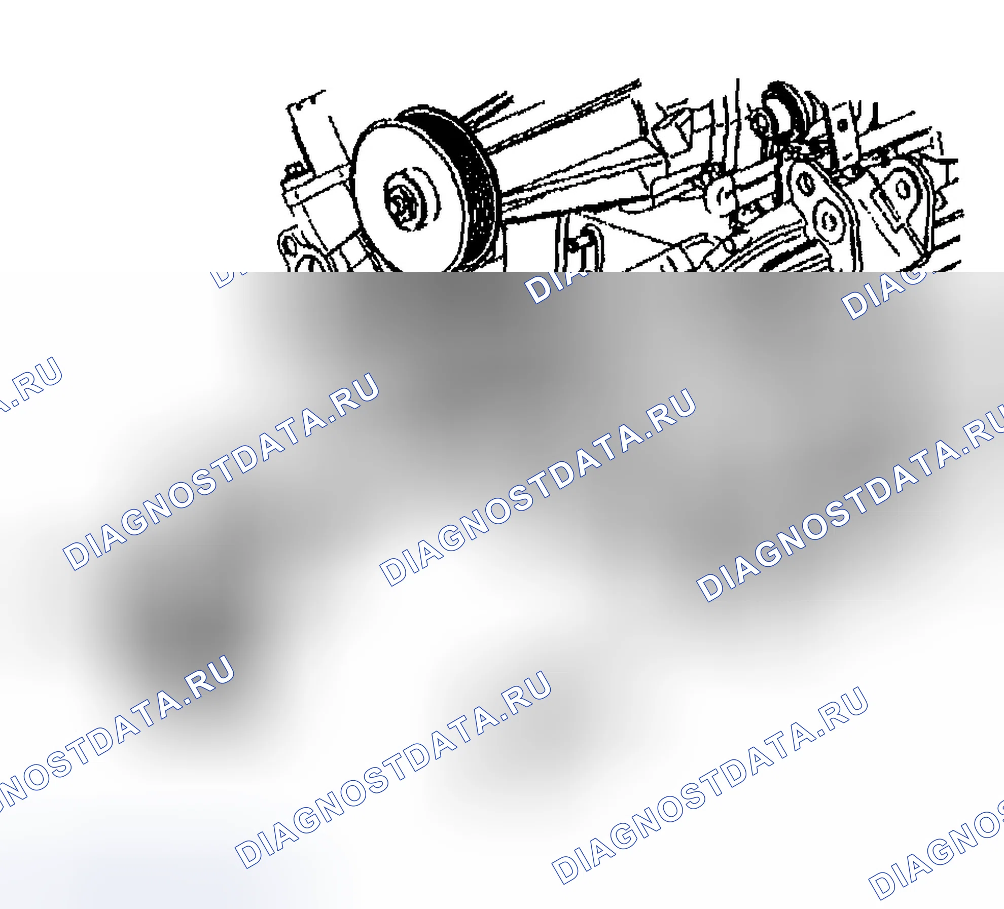 Рис. 497: Натяжное устройство приводного ремня (левая сторона) - демонтаж (L67). Chevrolet Impala VIII
