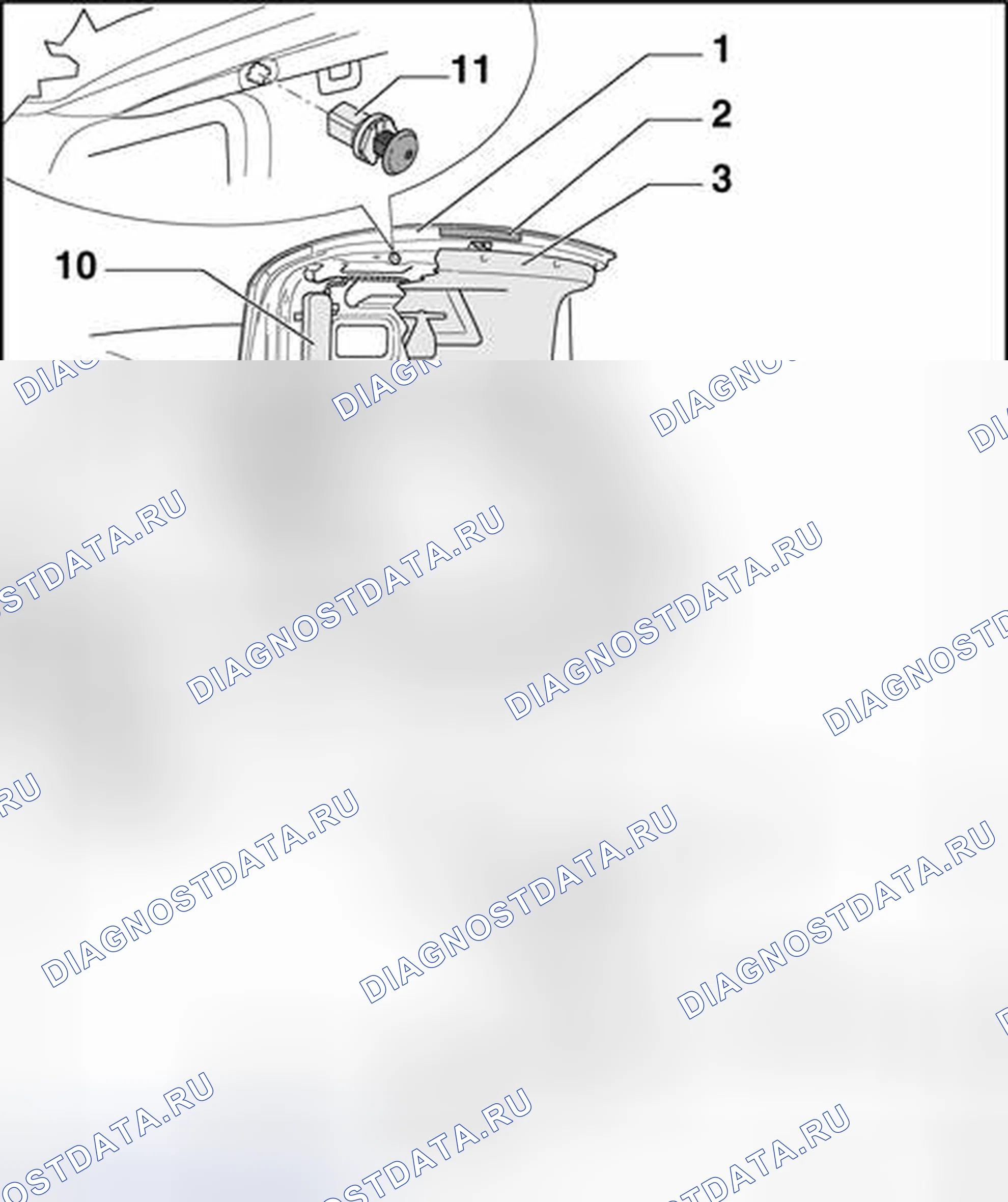 Рис. 55: Стальной шарнир, обзор сборки. Volkswagen Phaeton I