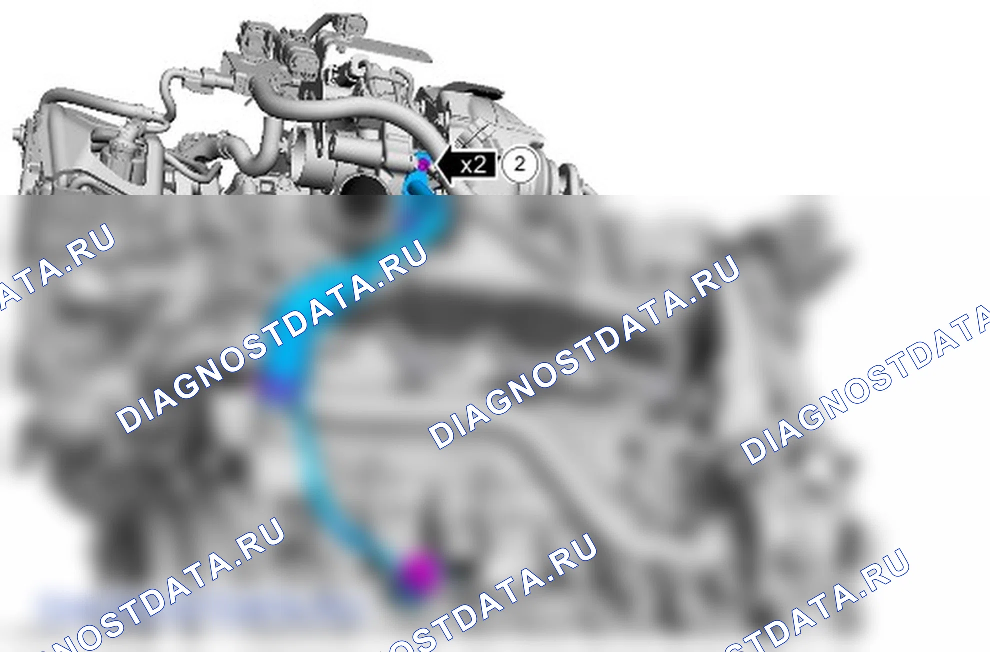 Как снять присоединяемые детали двигателя. Ford S-MAX II