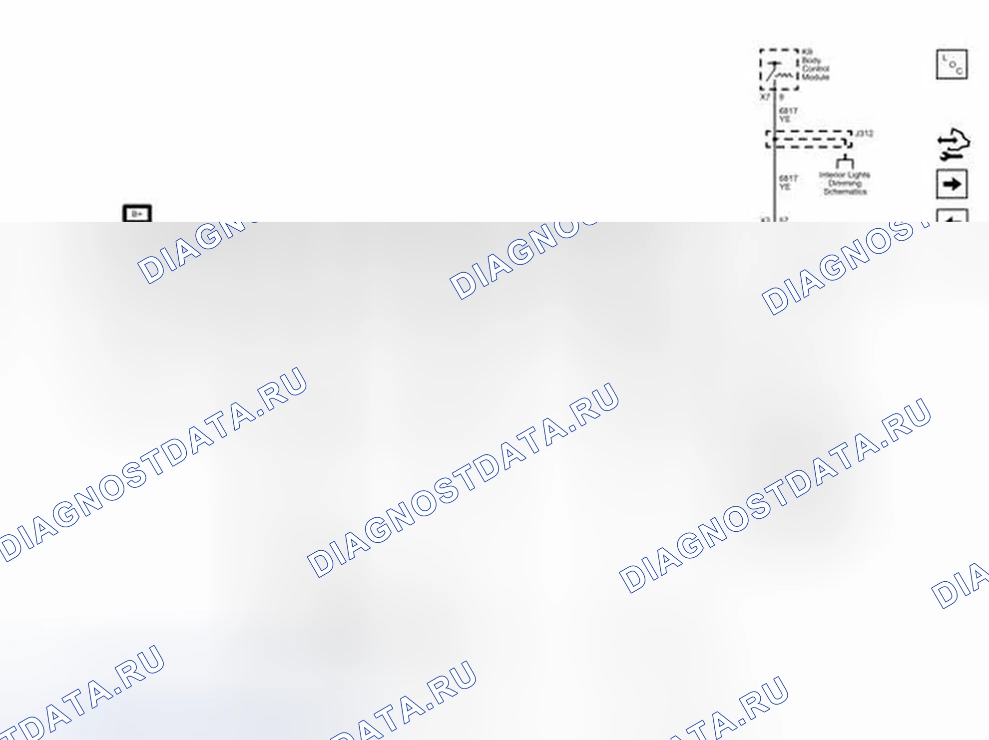 Рис. 75: Предохранители F18UA, F30UA, F43UA, F44UA, F50UA и F51UA. Cadillac SRX II рестайлинг