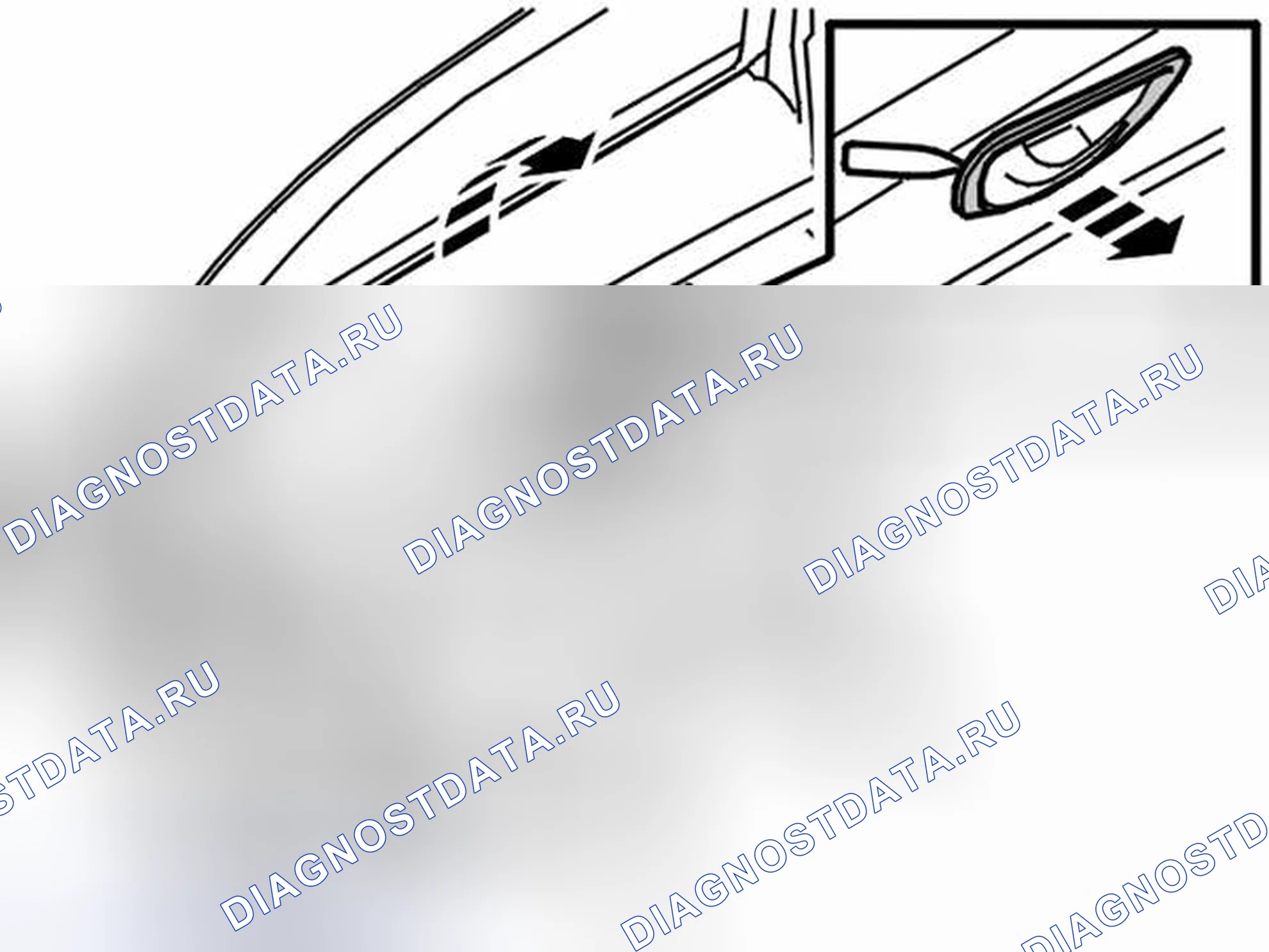 Рис. 214: Снятие панели с задней боковой двери. Volvo S80 I