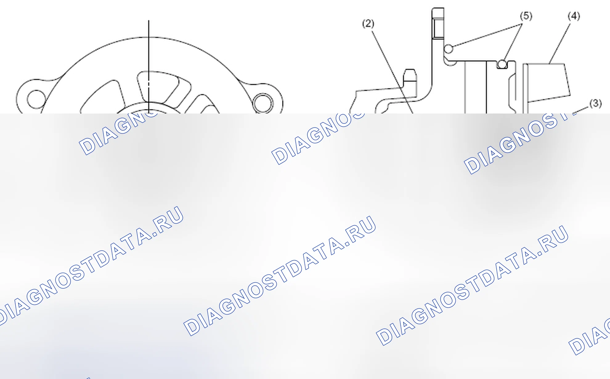 Рис. 114: Водяной насос. Subaru Legacy BM/BR