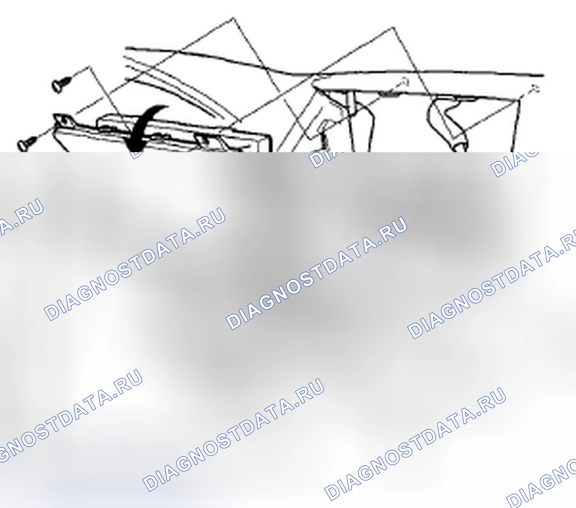 Рис. 151: Демонтаж / монтаж навигационного дисплейного блока. Honda Accord VIII
