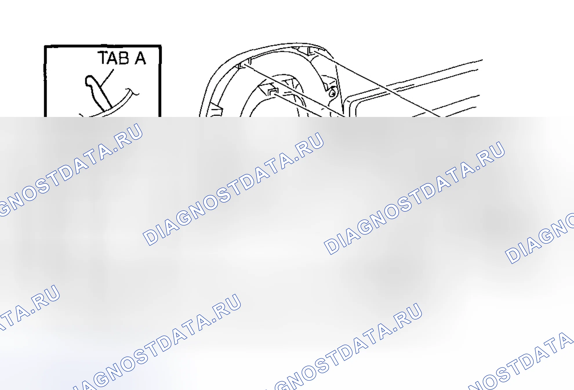 Рис. 36: СНЯТИЕ / УСТАНОВКА ДЕКОРАТИВНОЙ НАКЛАДКИ НА СПИНКУ СИДЕНЬЯ. Mazda MX-5 NC рестайлинг
