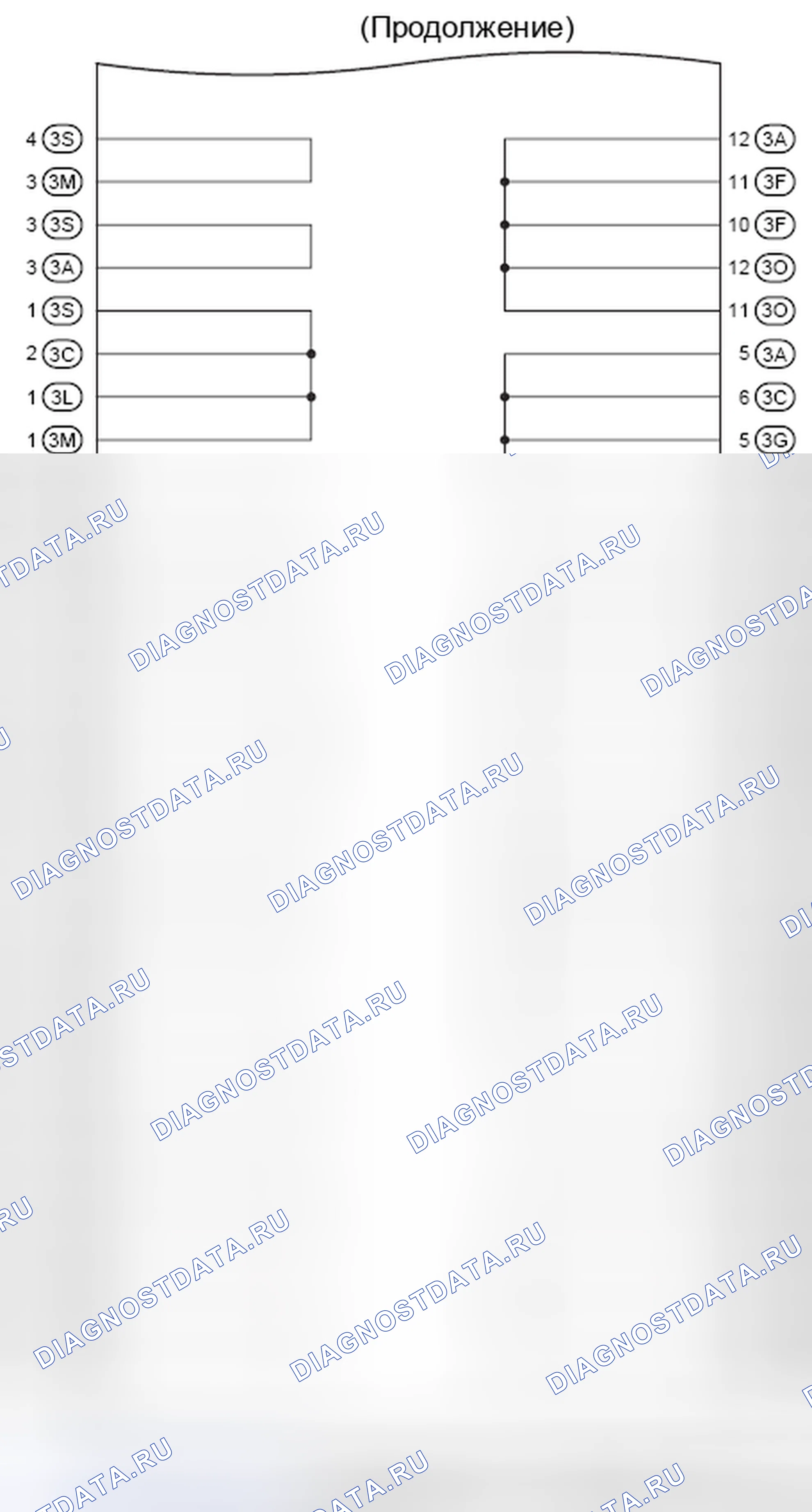 Рис. 365: Внутренние цепи J / B No3 (3 из 4). Toyota Camry XV40 рестайлинг