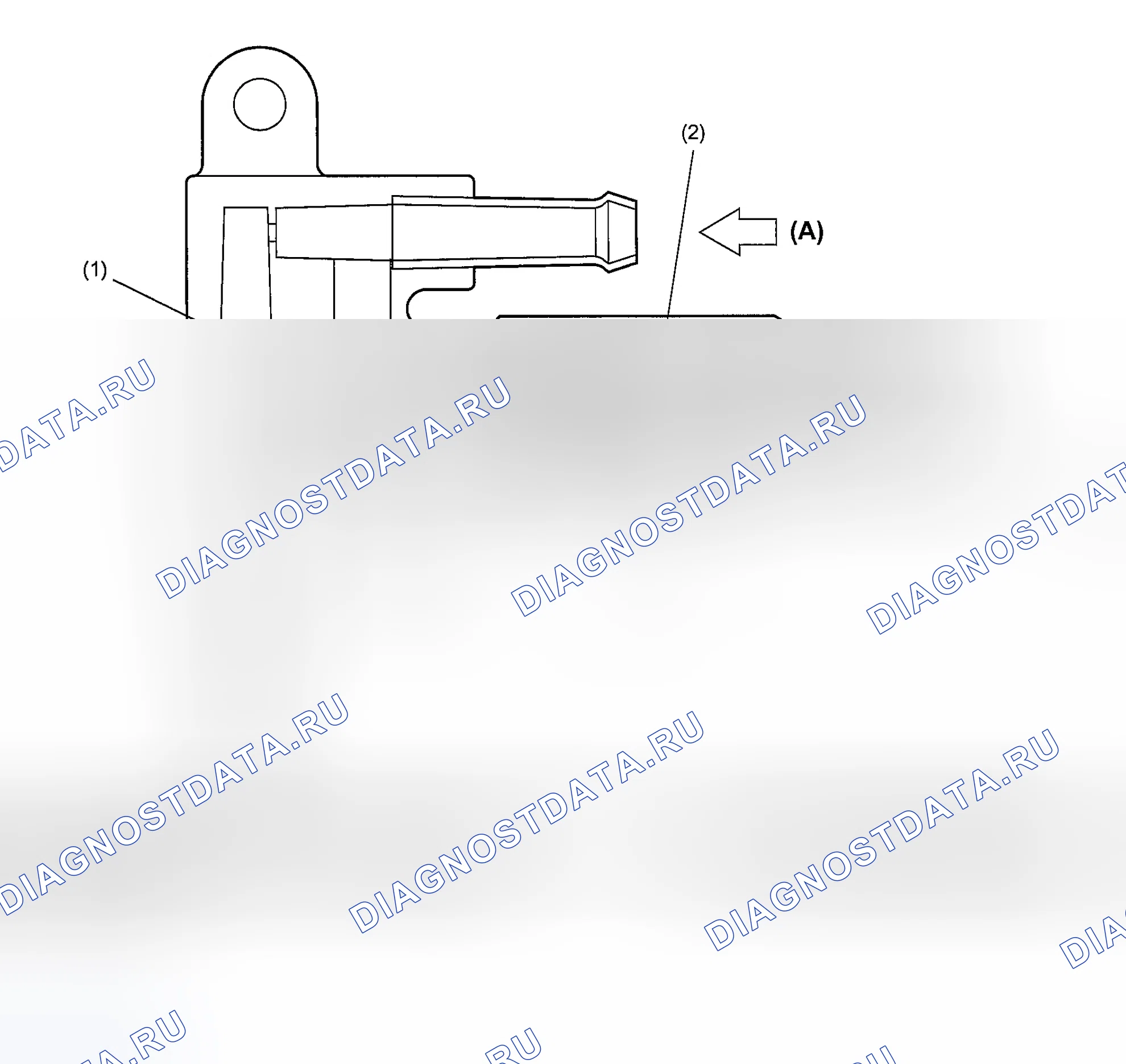 Рис. 38: ЭЛЕКТРОМАГНИТНЫЙ КЛАПАН ВОЗДУШНОЙ ФОРСУНКИ. Subaru Outback BP