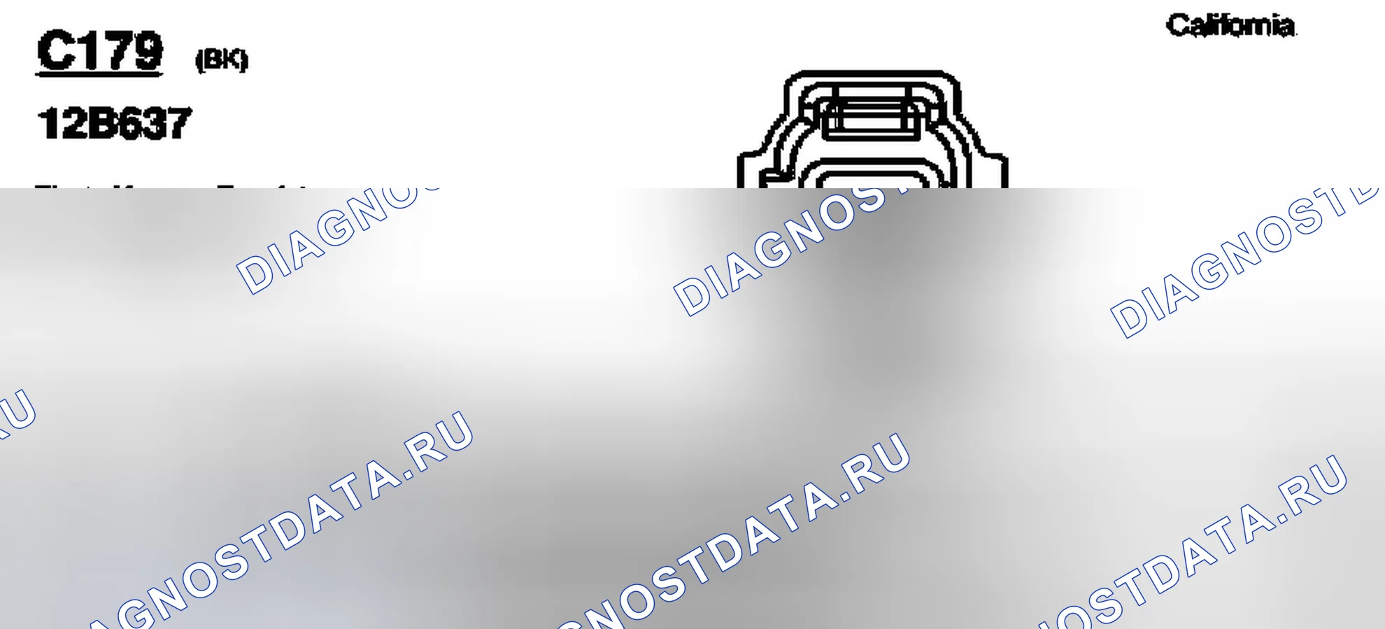 Рис. 48: Идентификационный разъем C179, C180, C181, C182, C183 и C184. Ford Pickup F150 