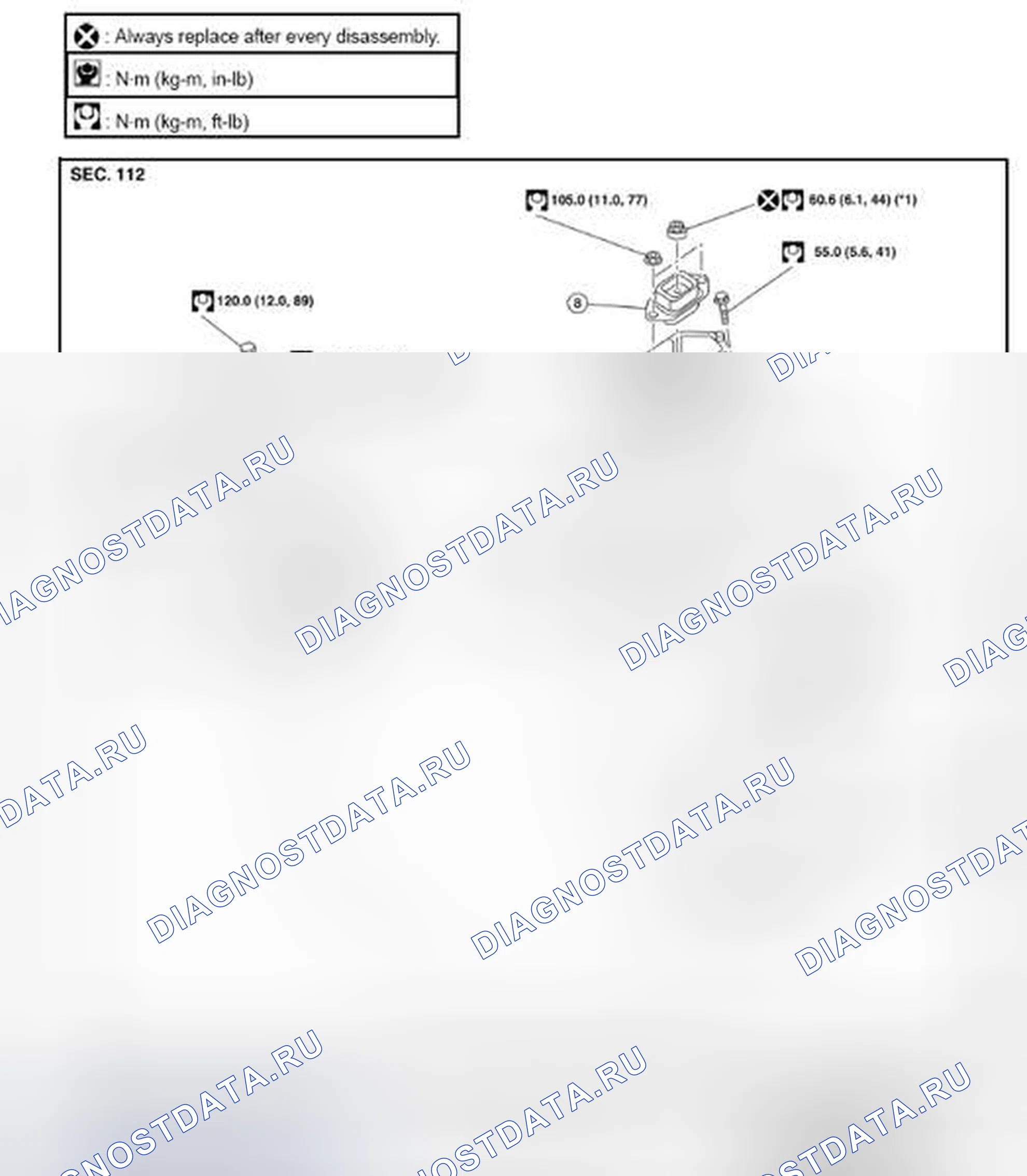 Рис. 44: M / T: покомпонентное изображение. Nissan Sentra B17 рестайлинг