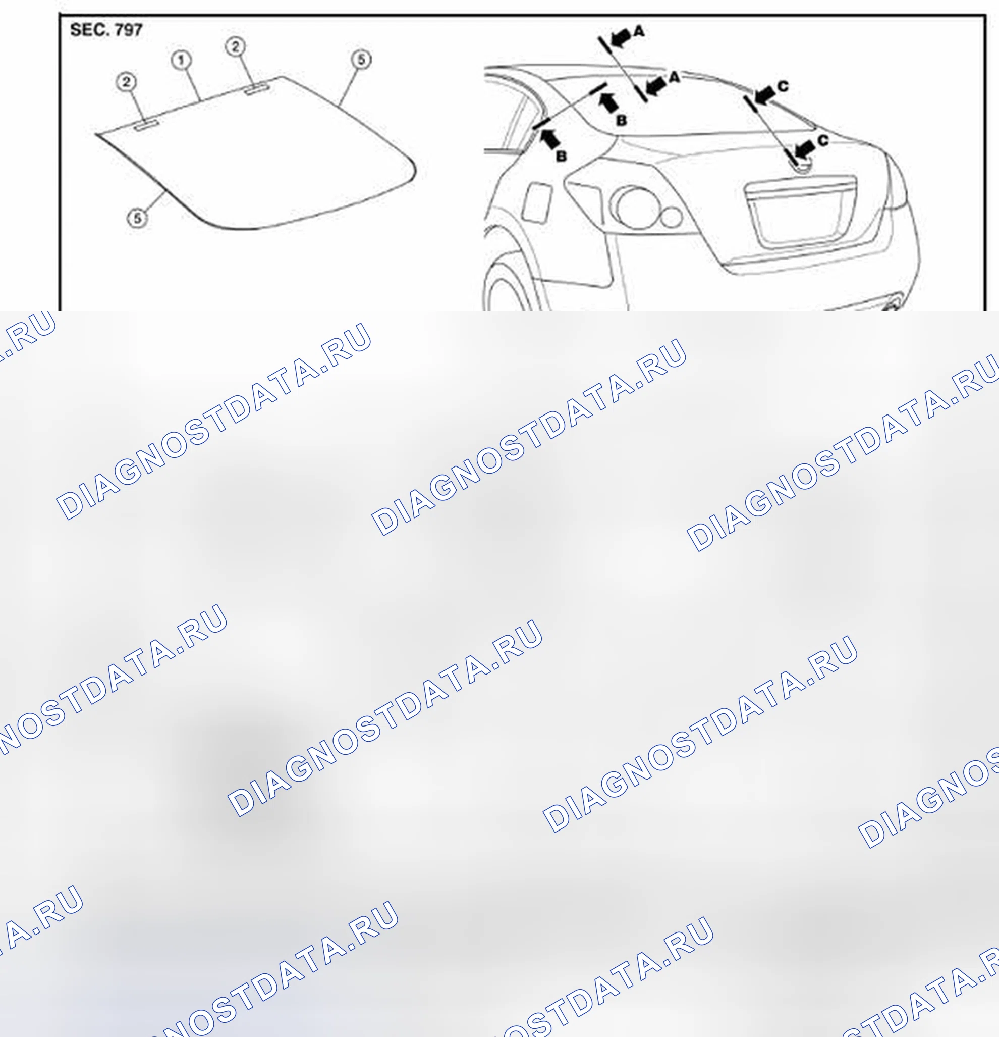 Рис. 326: Компоненты - седан. Nissan Altima L32 рестайлинг