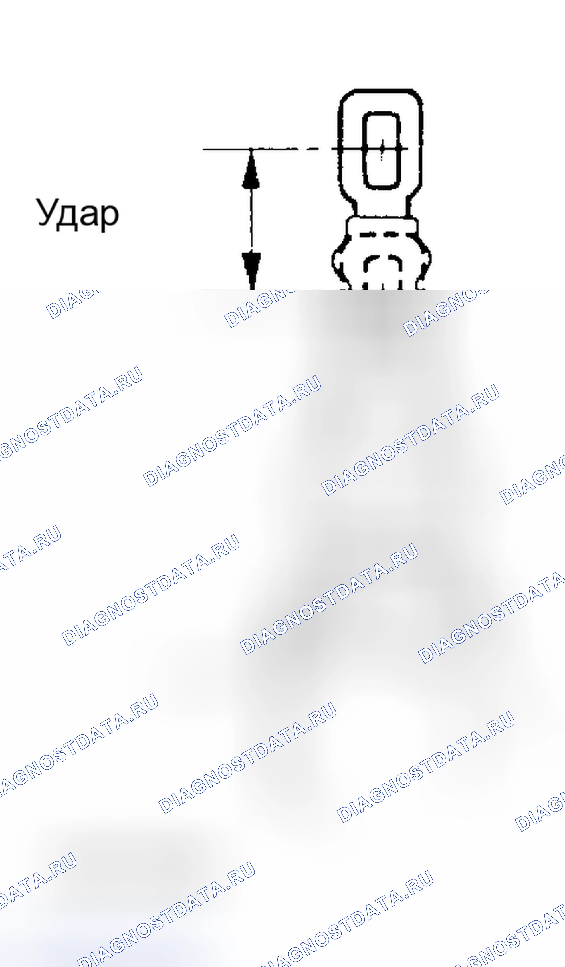 Рис. 22: Ход штока. Toyota Camry V10