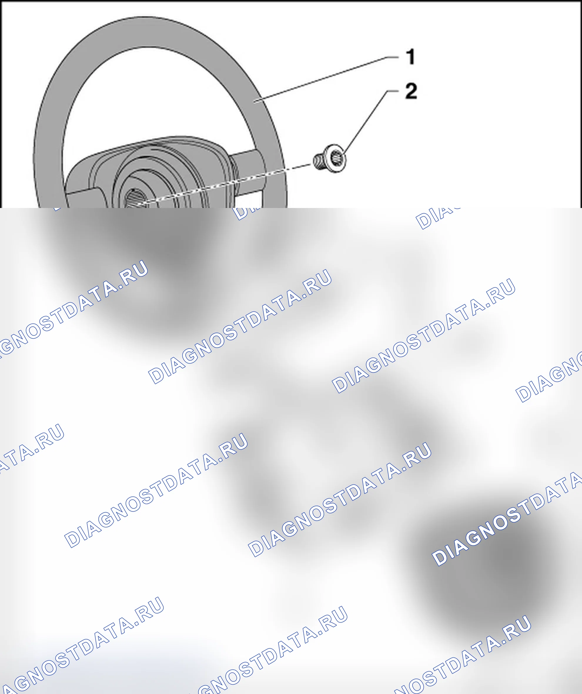 Рис. 10: ОБЗОР РУЛЕВОГО КОЛЕСА В СБОРЕ. Volkswagen New Beetle A4