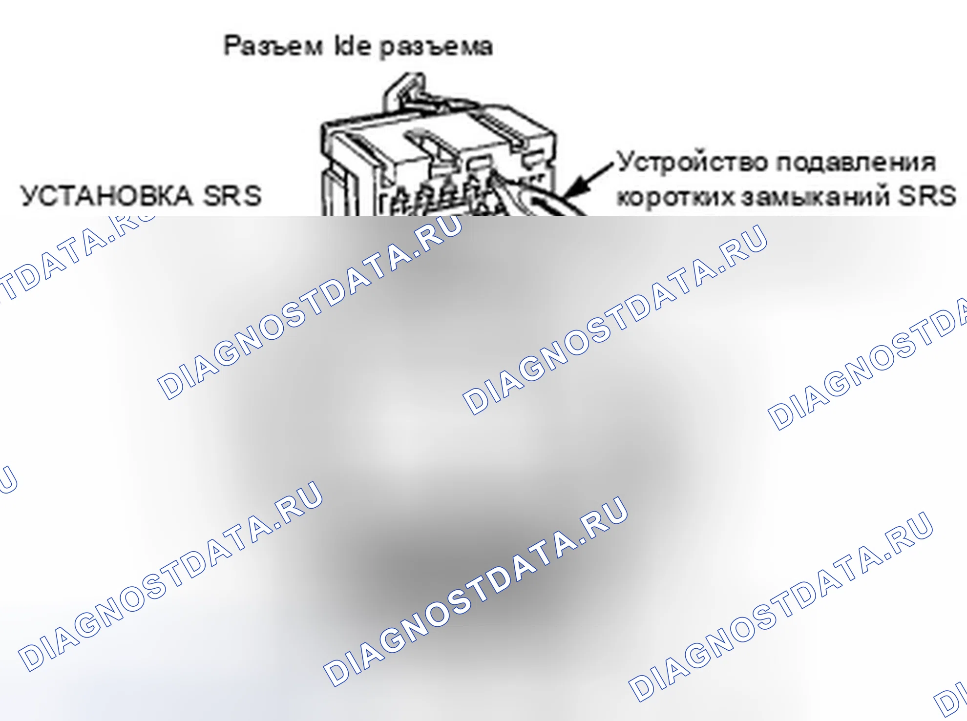 Рис. 8: Открытие короткозамыкающих разъемов блока SRS для диагностики. Honda Insight ZE2