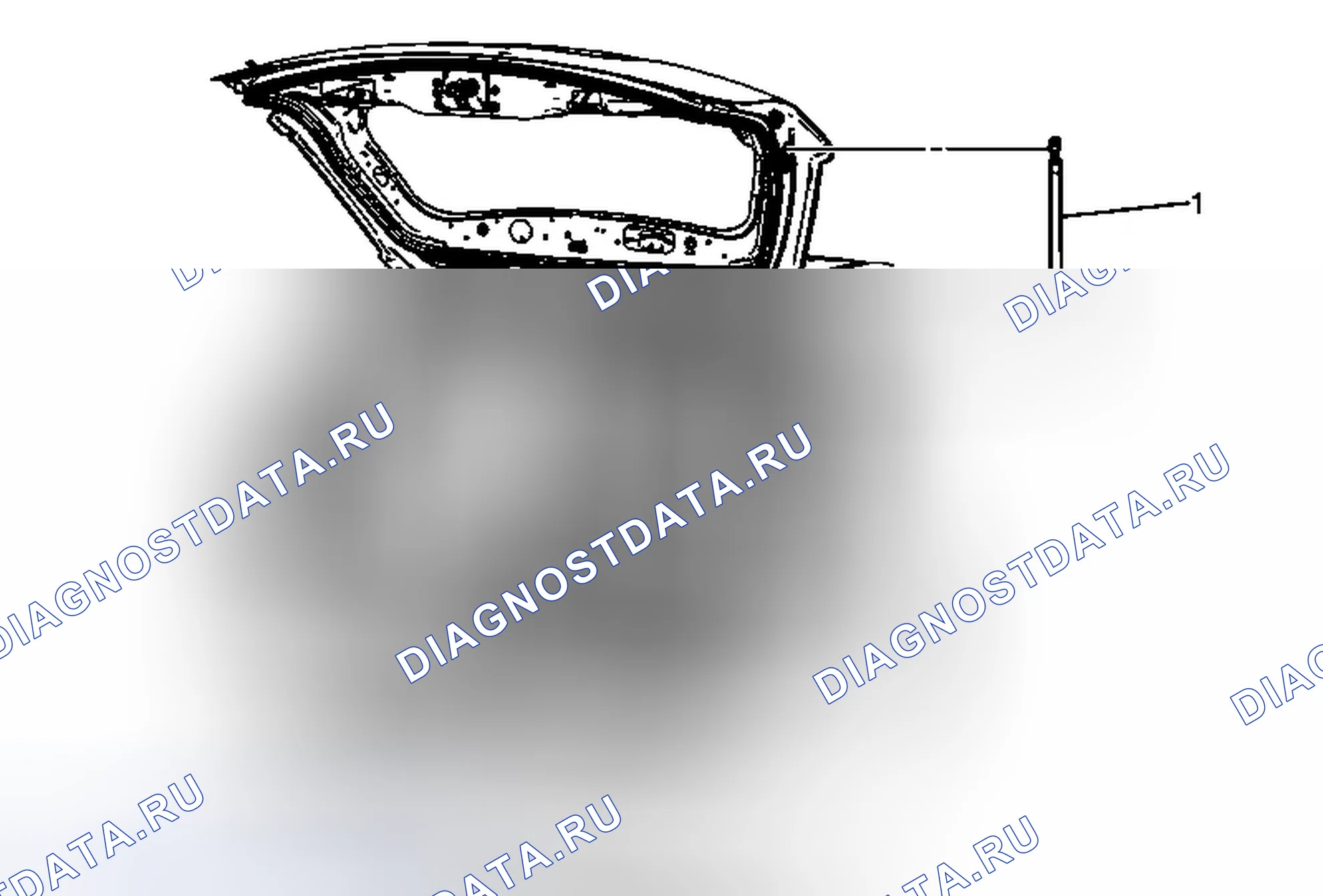 Рис. 58: Замена стойки дверь багажника. Chevrolet Equinox II