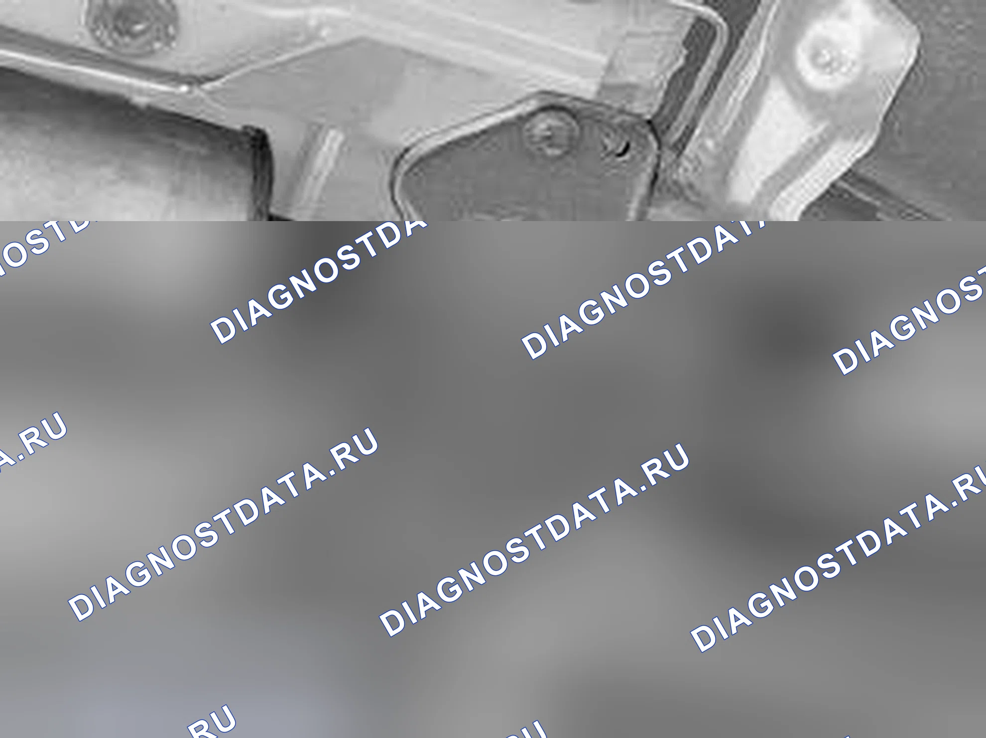 Рис. 428: Снятие крепления выхлопной трубы в задней поперечине. Volvo S40 I рестайлинг