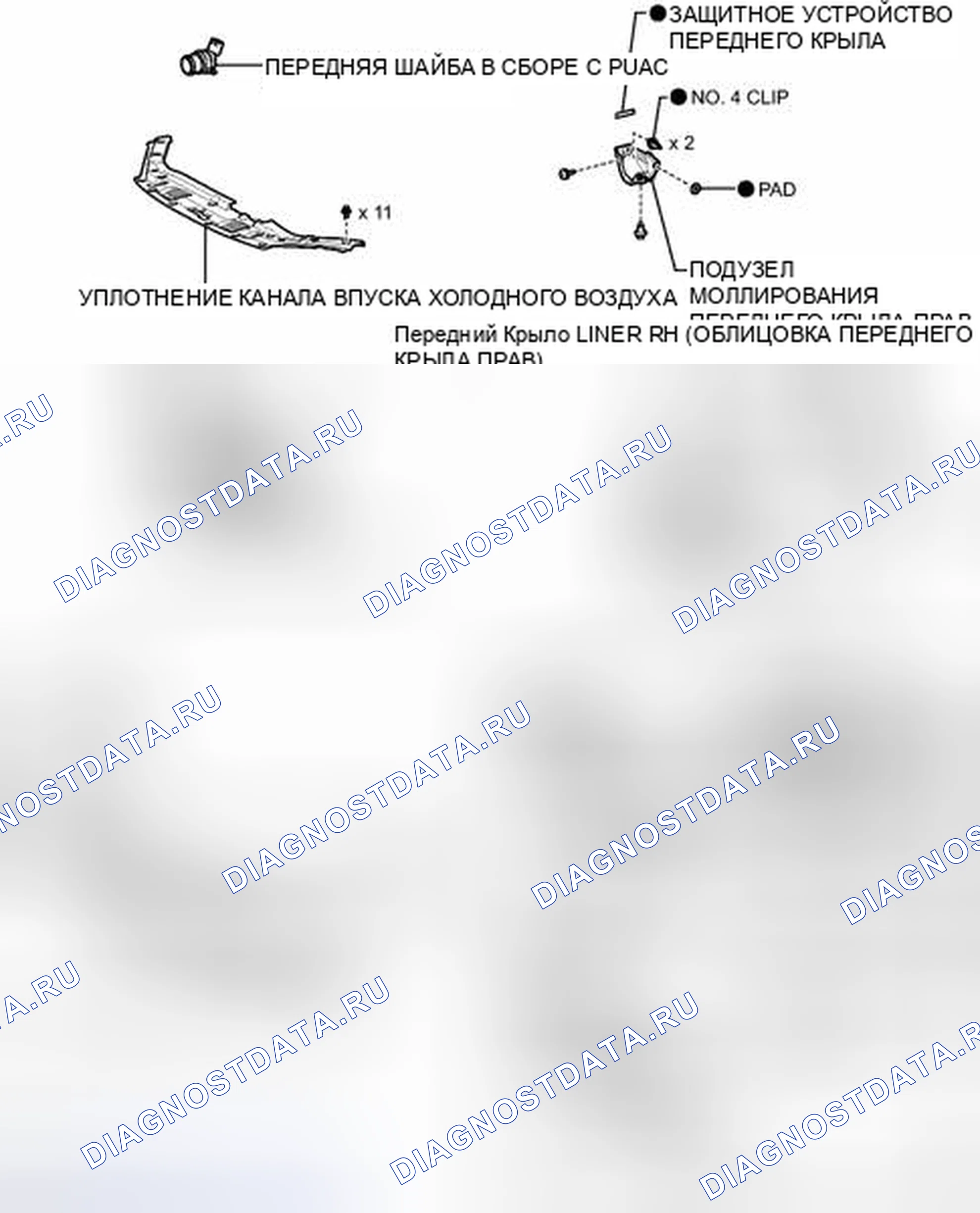 Рис. 70: ИЛЛЮСТРАЦИЯ. Toyota Highlander II рестайлинг
