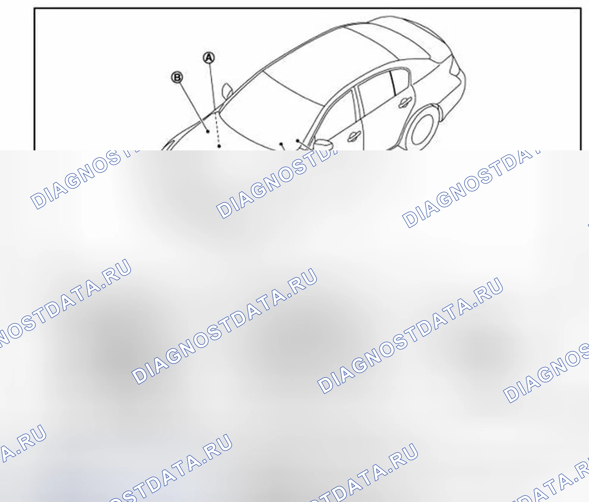 Рис. 9: Расположение компонентов. Infiniti G25 IV рестайлинг