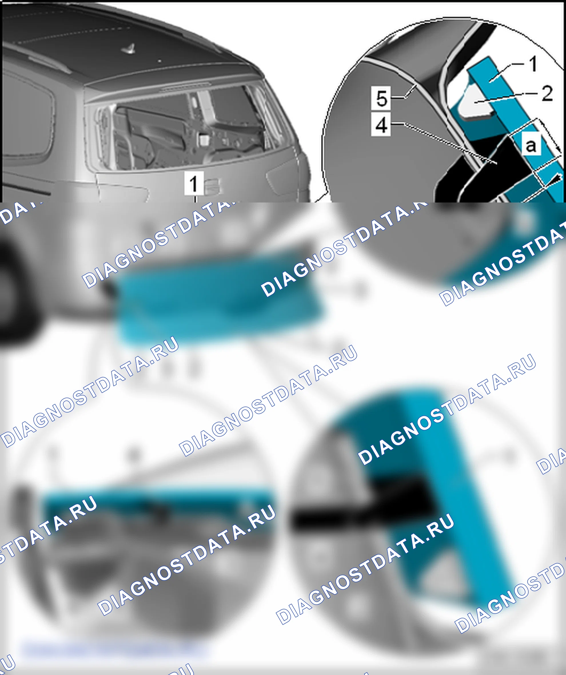 Вклеенные стёкла. SEAT Alhambra Ii