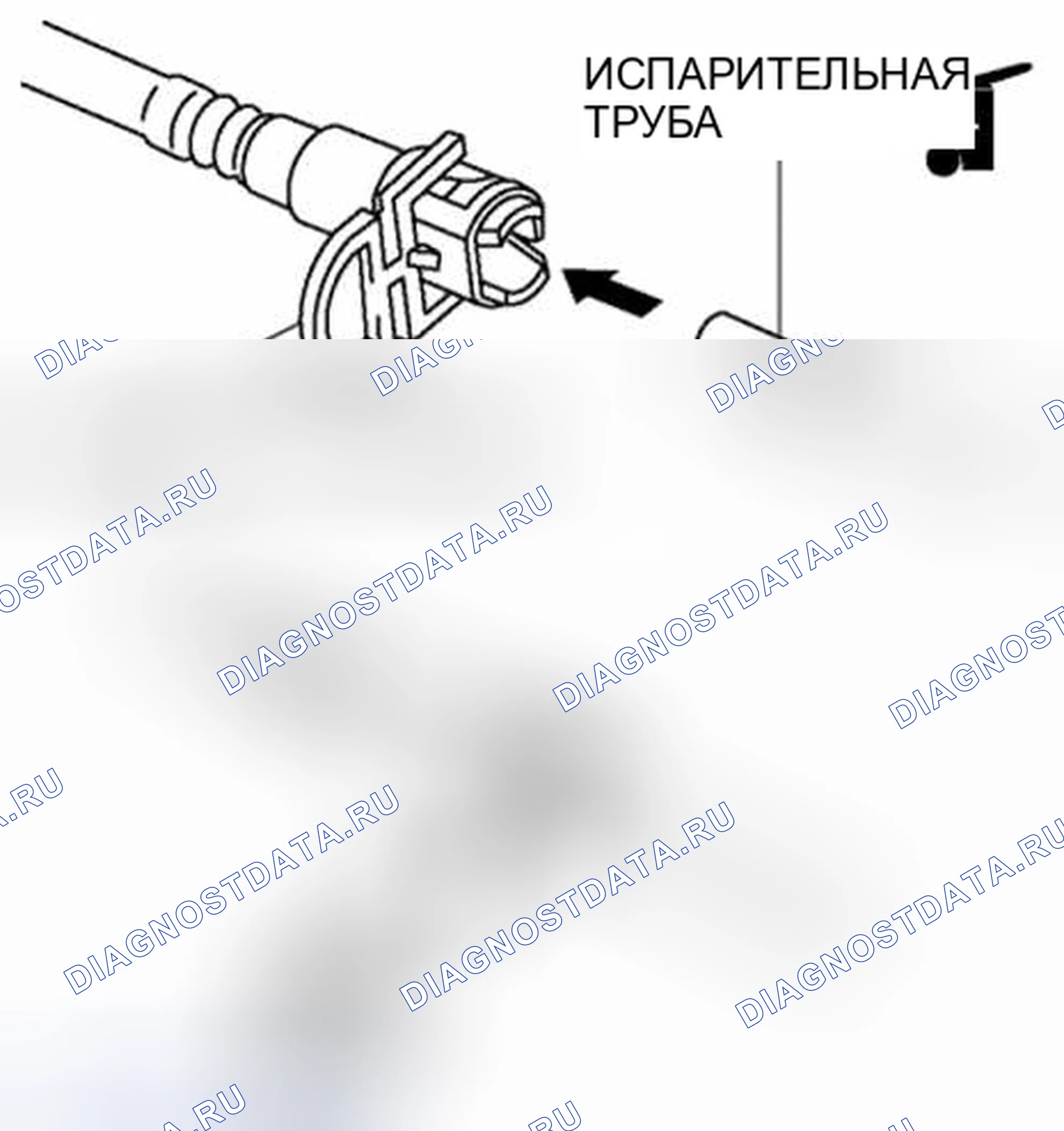 Рис. 48: Удаление вкладки Checker из быстроразъемного соединителя. Audi Q8 I