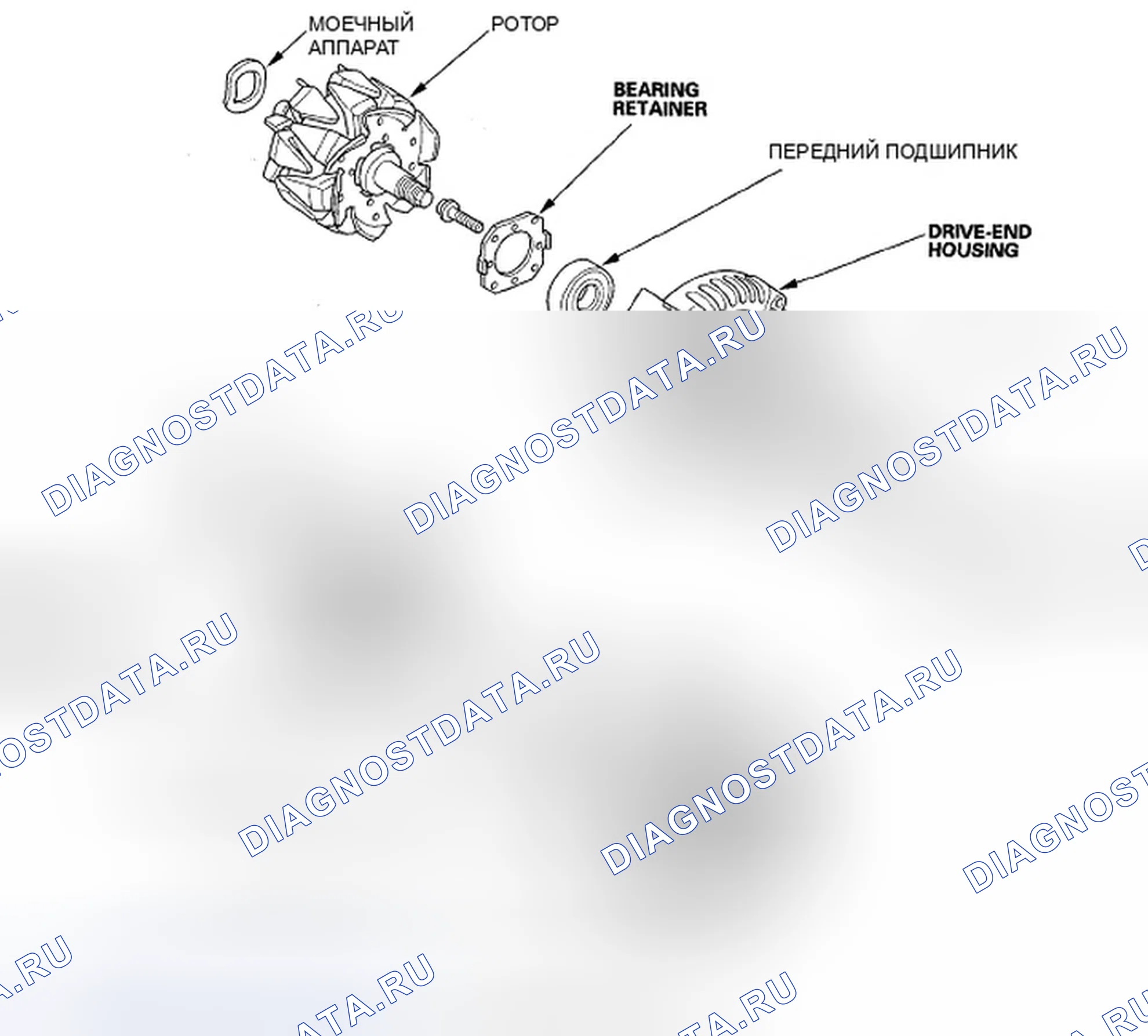 Рис. 10: Разнесенный вид. Honda Element YH2 рестайлинг 2