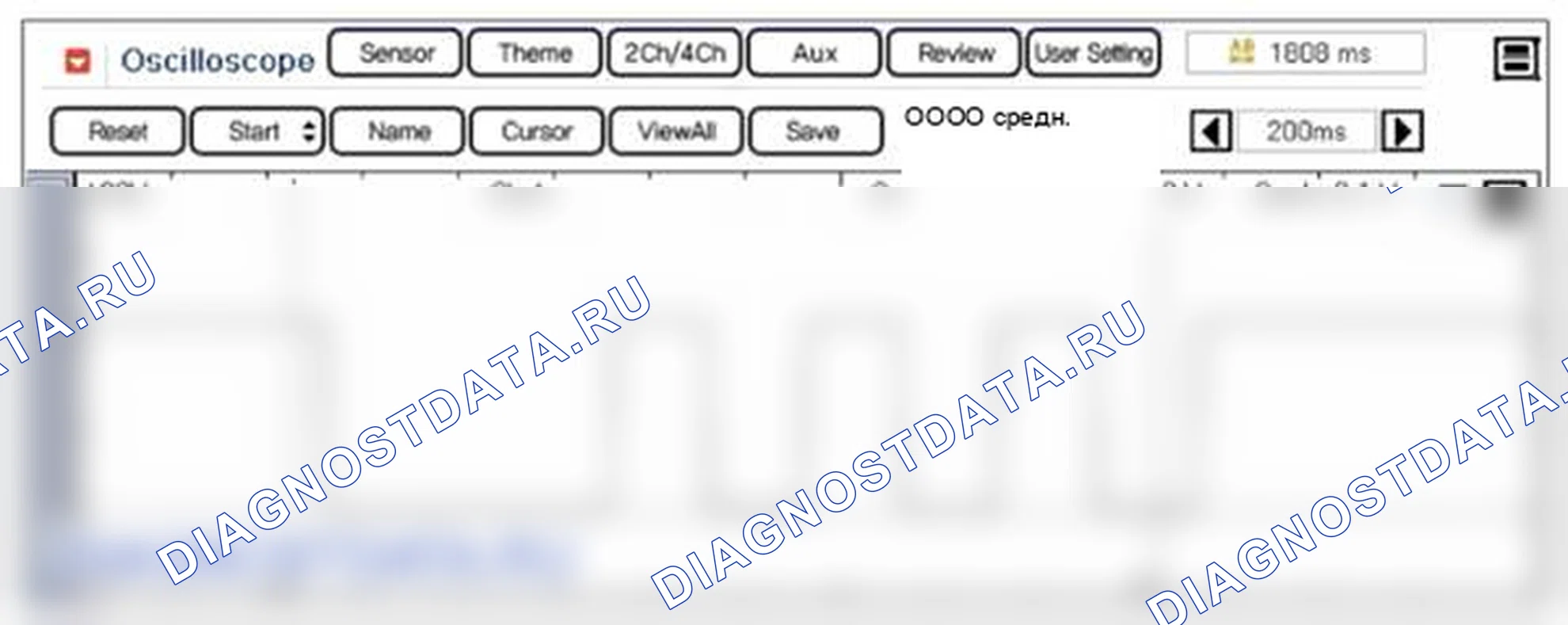 Рис. 132: Форма сигнала и данные. Hyundai Equus II