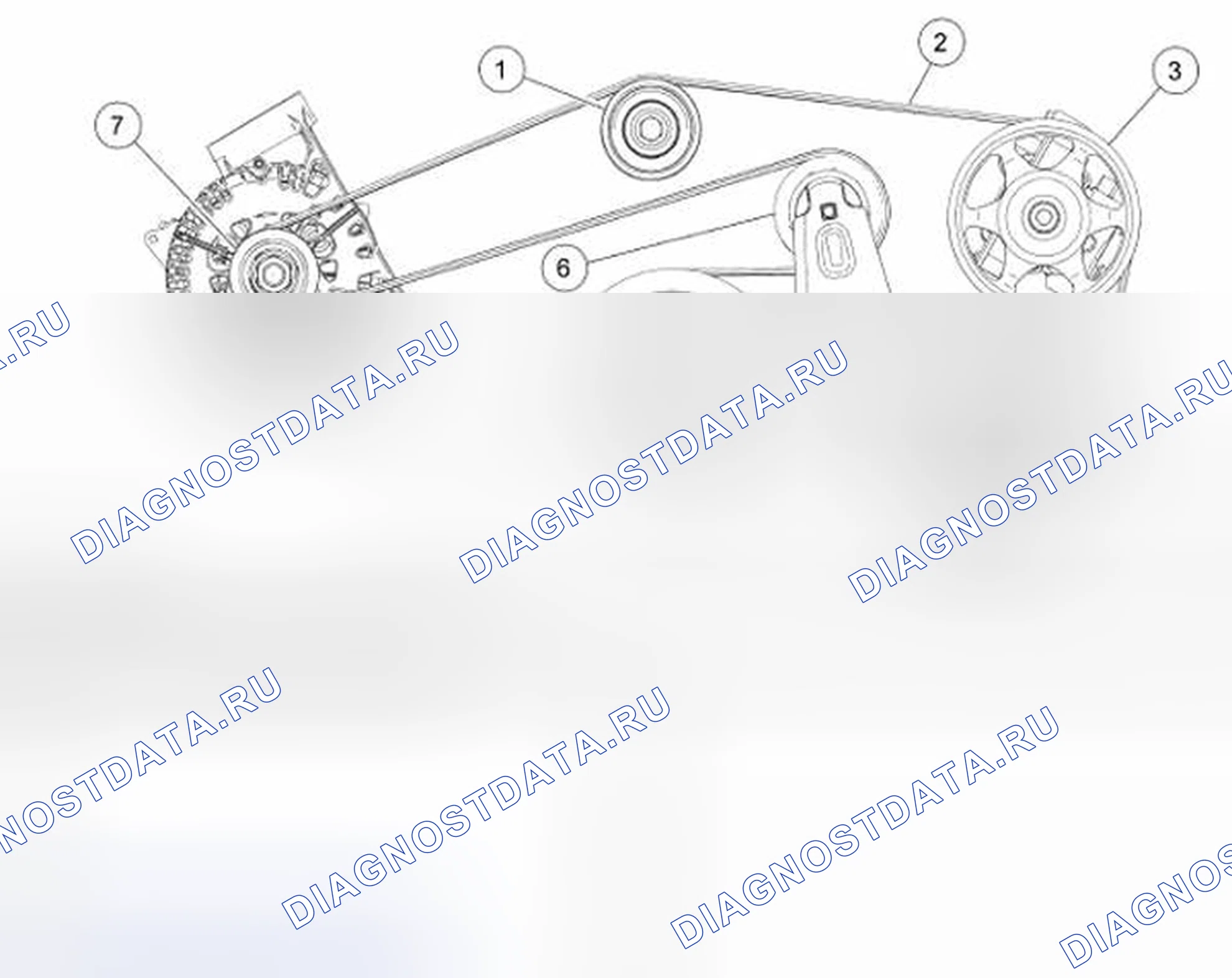 Рис. 16: Вспомогательный привод. Hyundai Matrix I рестайлинг