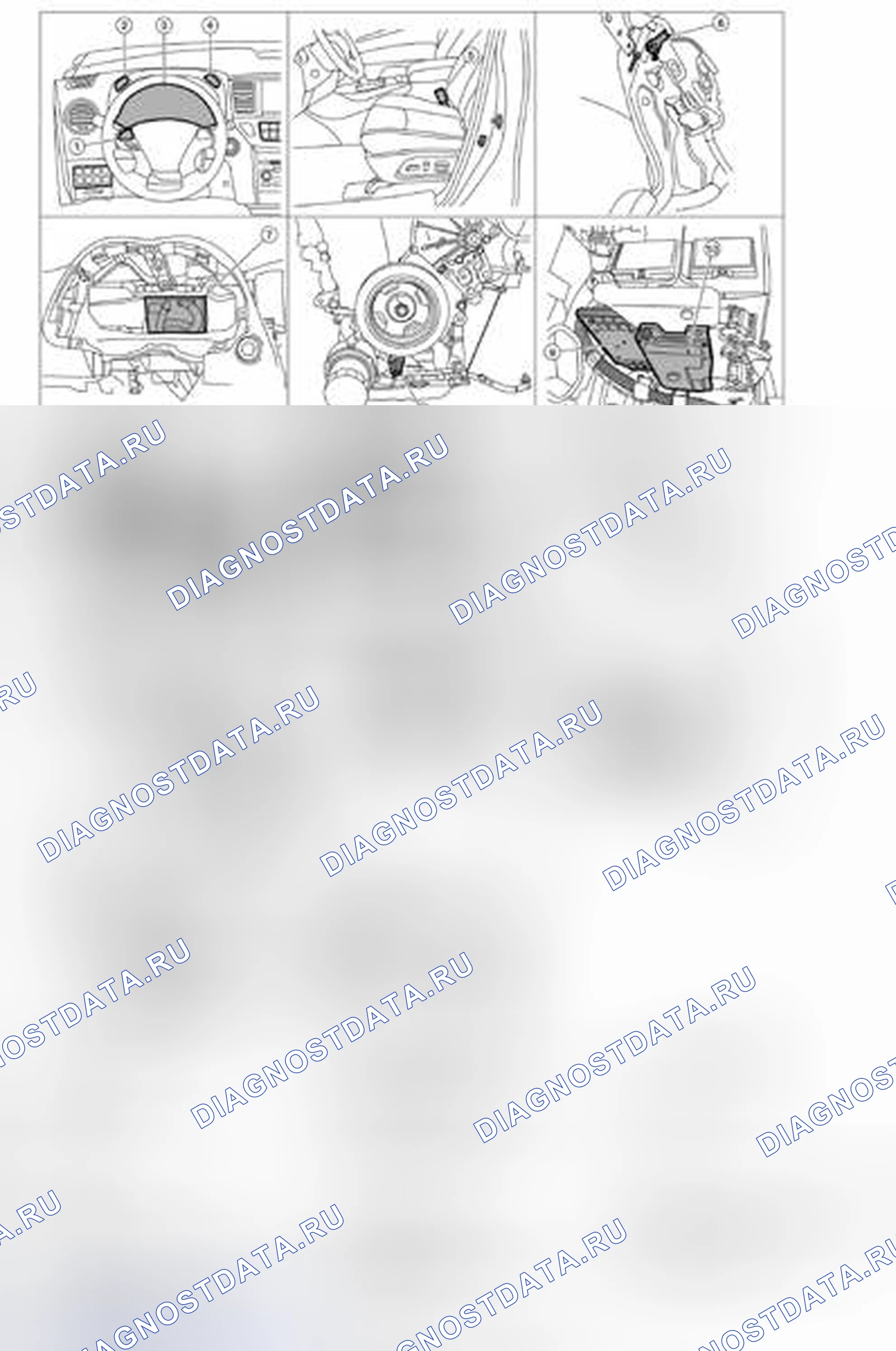 Рис. 16: СИСТЕМА РАСХОДОМЕРА: Расположение составных частей. Nissan Pathfinder IV рестайлинг