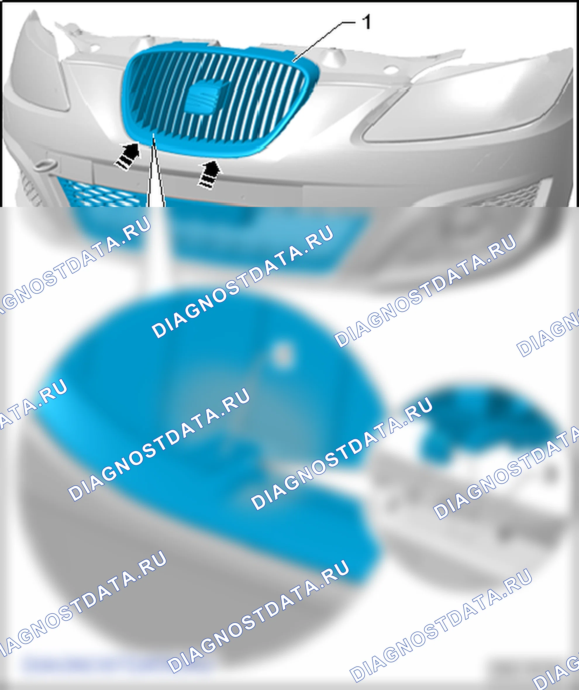 Облицовка бампера. SEAT Leon Ii