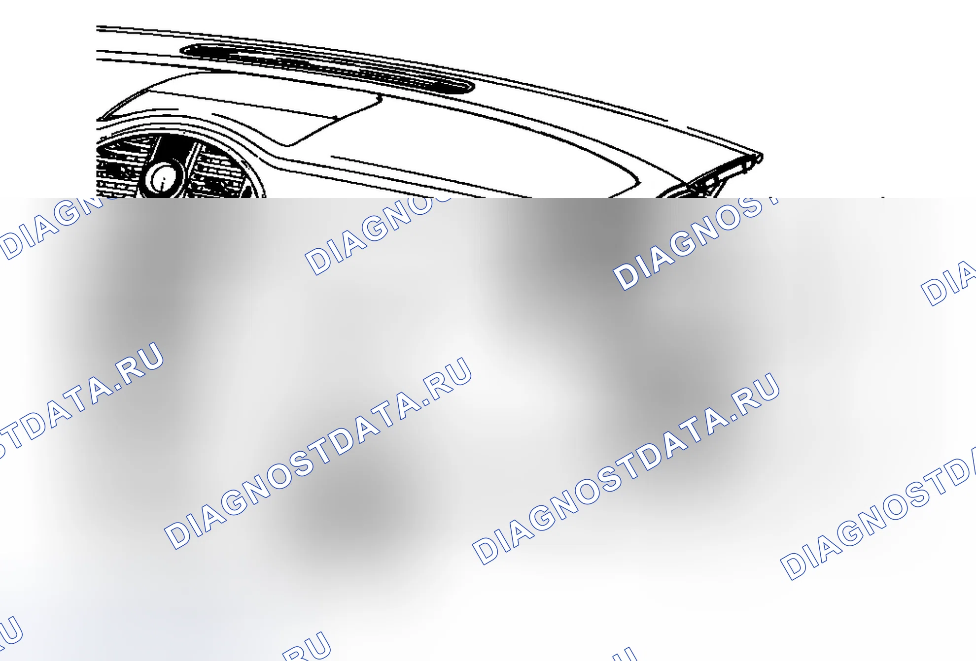 Рис. 158: Замена крышки отверстия доступа отсека приборной панели (анклав). Chevrolet Traverse I
