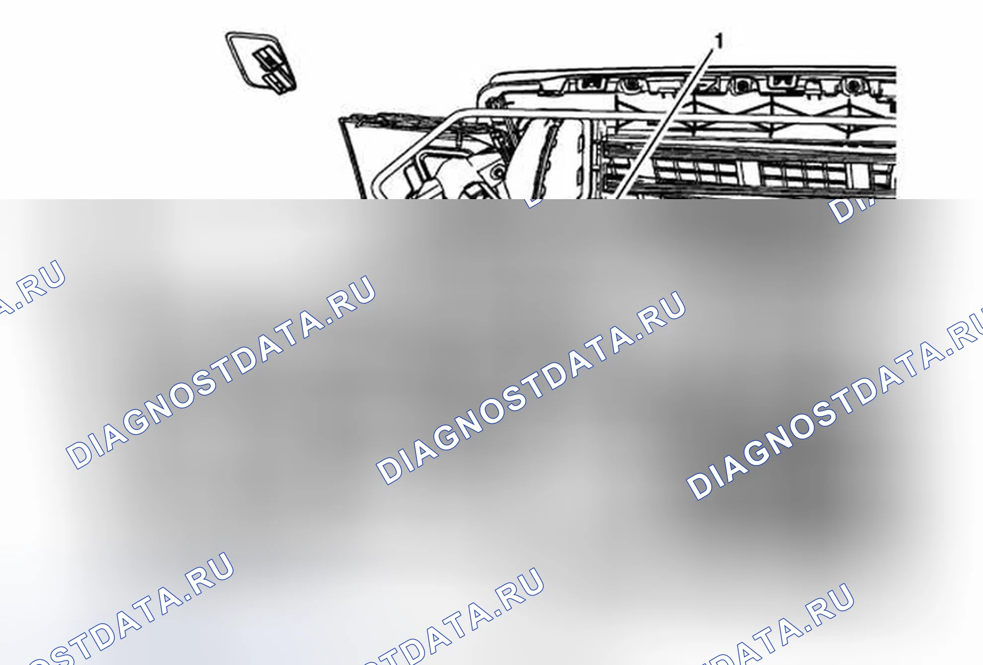Рис. 12: Замена насадки омывателя фар. Cadillac ATS I