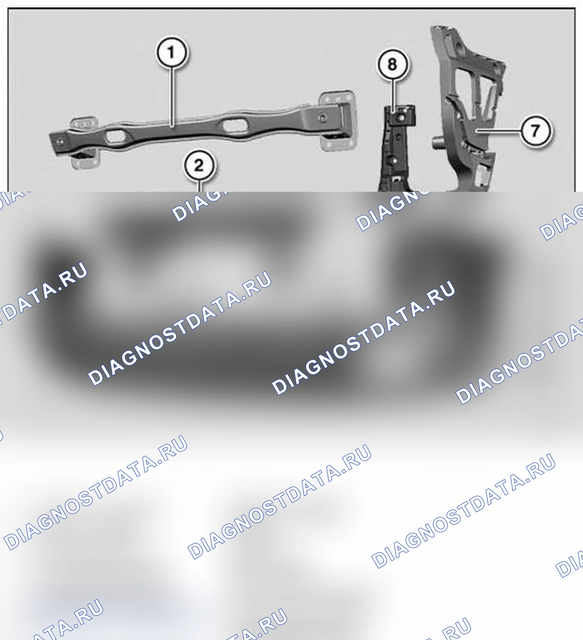 Рис. 35: 51 12. Обзор заднего бампера. BMW X5 M E70
