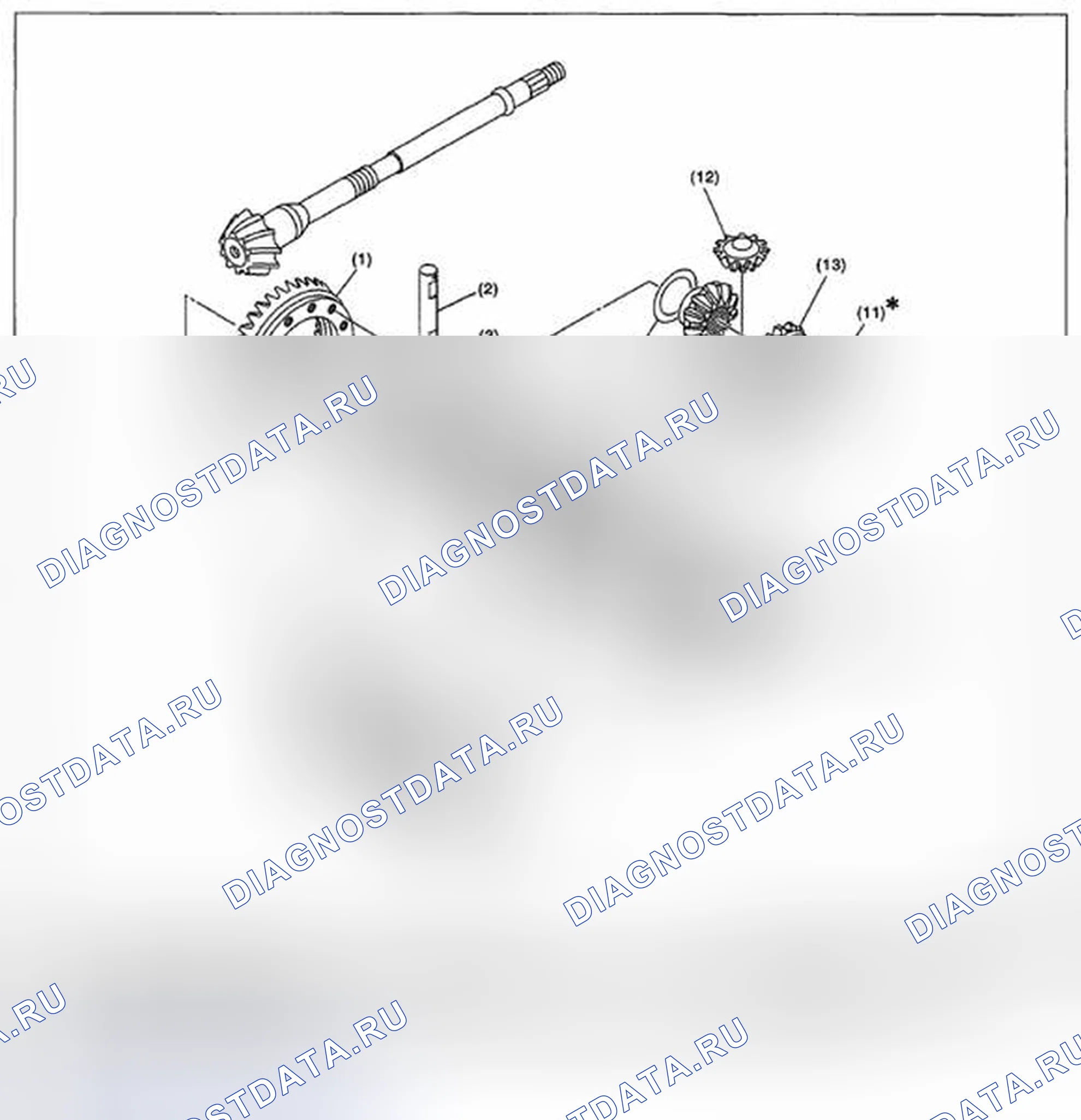 Рис. 344: ДИФФЕРЕНЦИАЛ. Subaru Impreza GH