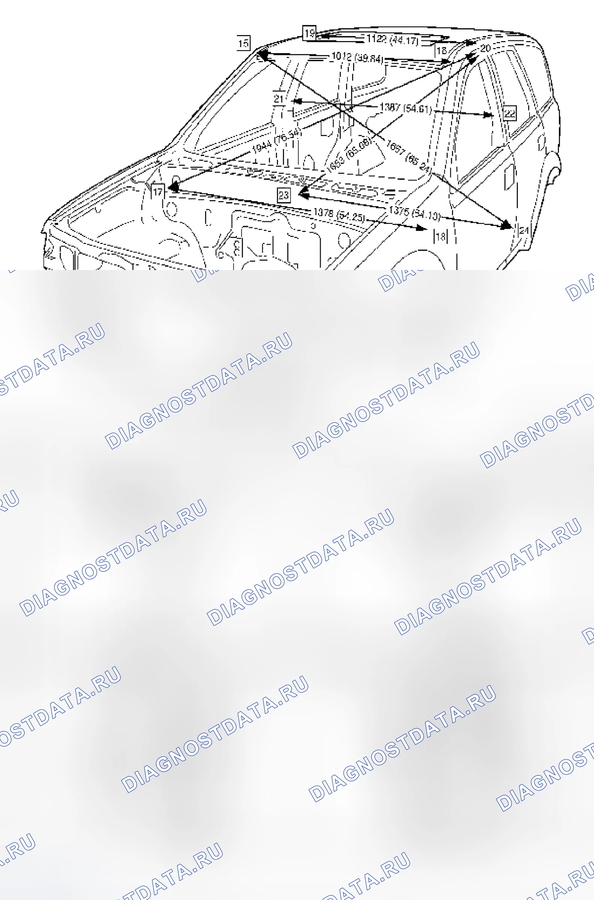 Рис. 39: ПЕРЕДНЯЯ СЕКЦИЯ. Isuzu Axiom I