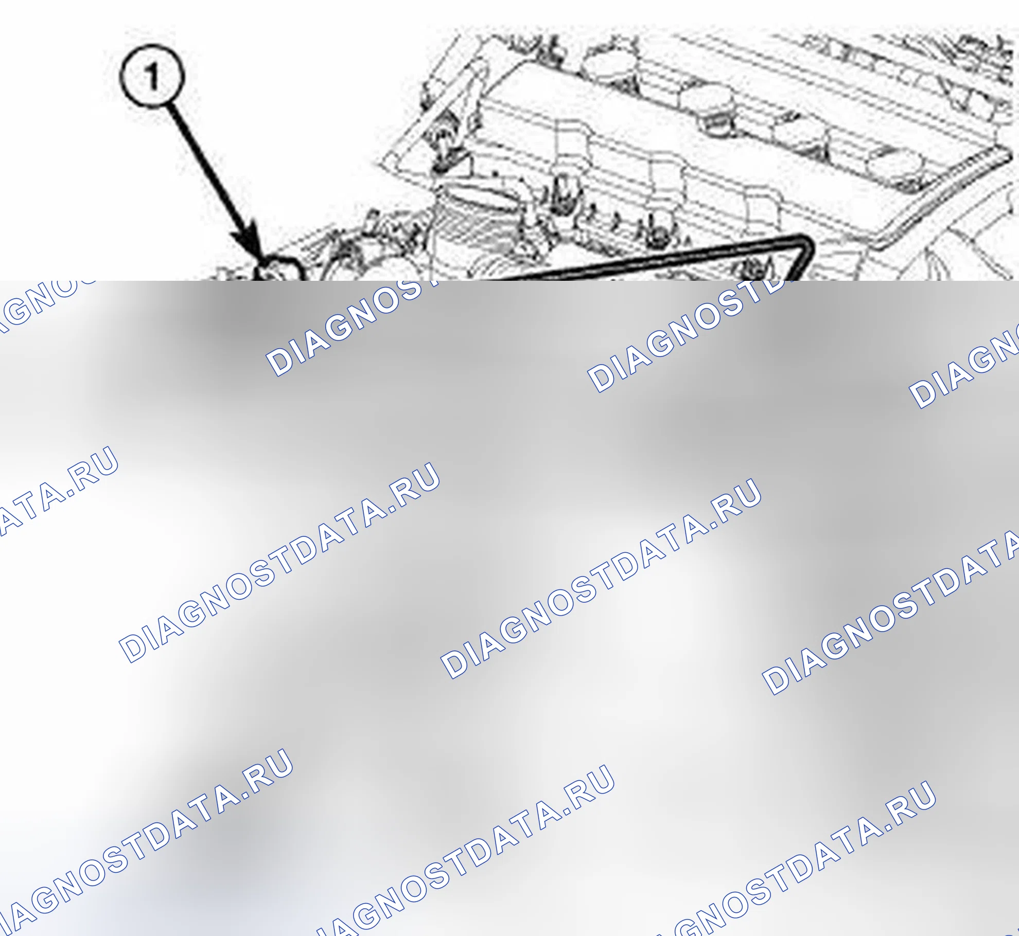 Рис. 145: ДАТЧИК КИСЛОРОДА ПЕРЕД РАСХОДОМЕРОМ (1 / 1). Dodge Caliber I рестайлинг