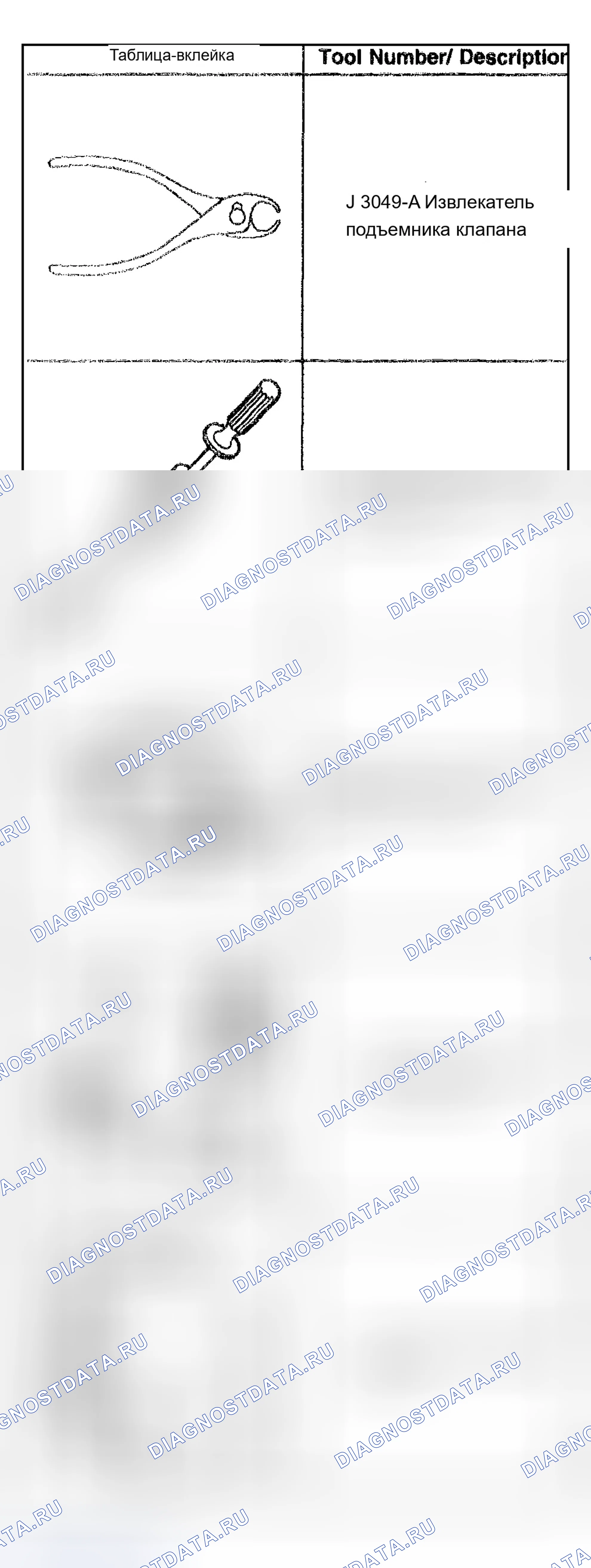 Рис. 761: Специальные инструменты и оборудование. Chevrolet TrailBlazer I