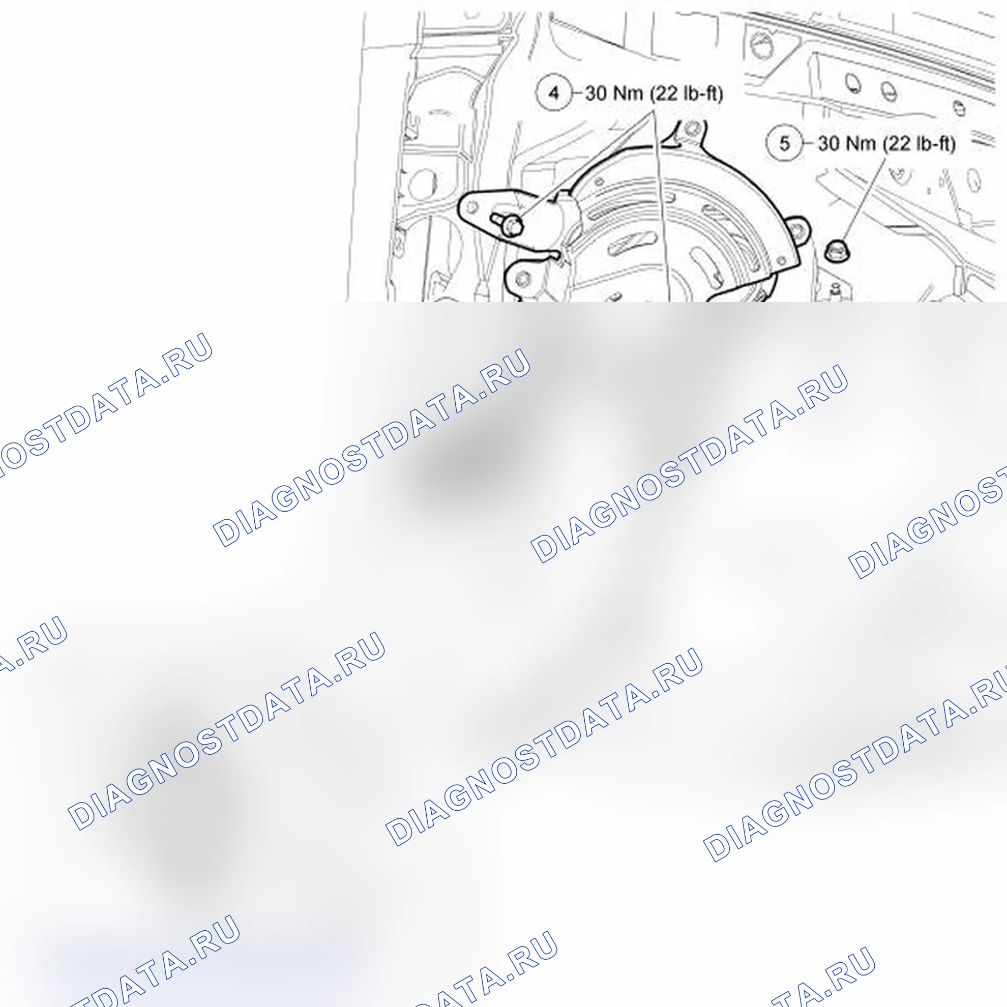 Рис. 2: Управление стояночным тормозом. Ford Taurus V