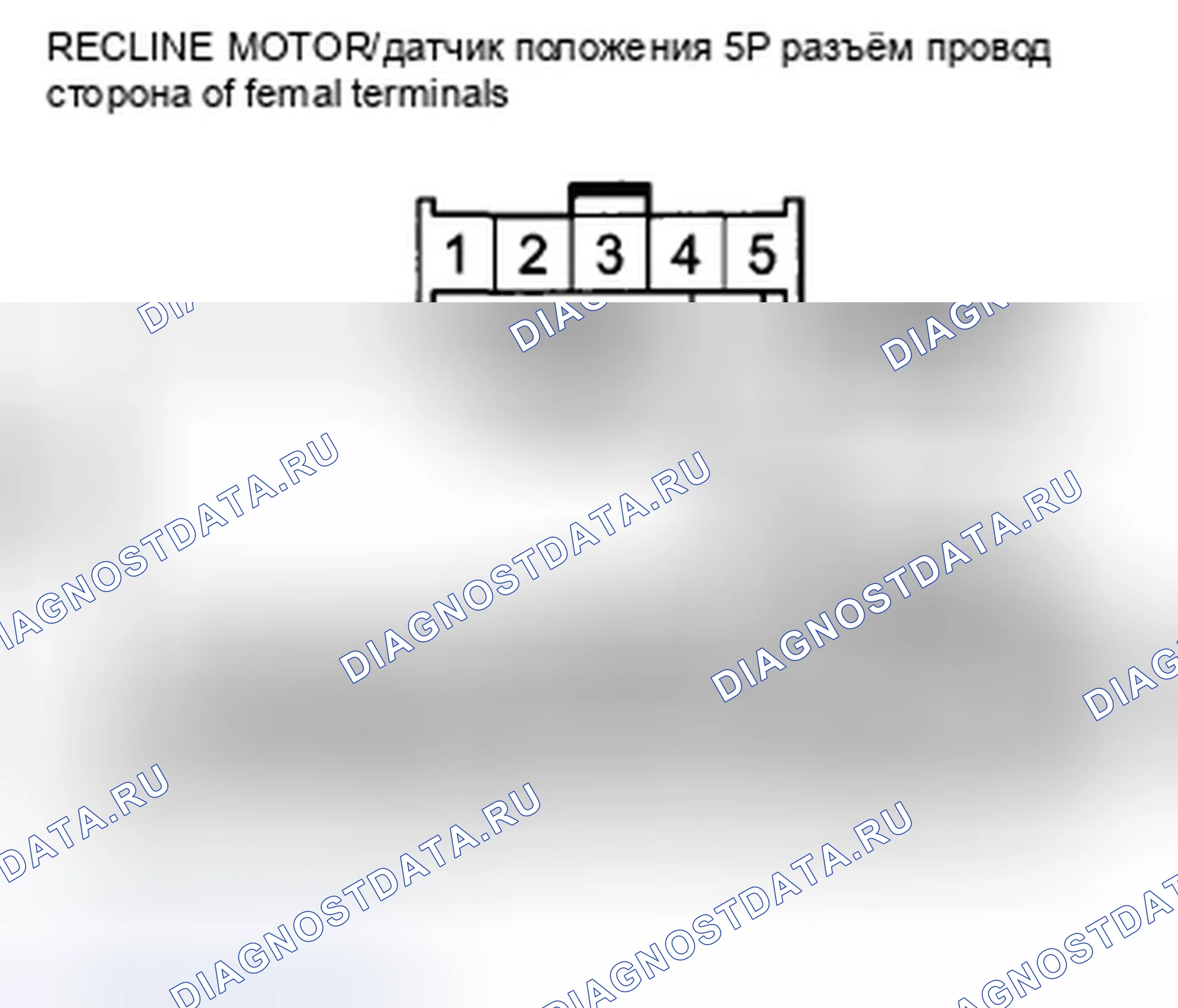 Рис. 226: B1828 расшифровка кода ошибки: ошибка импульса двигателя откидной линии силового кресла. Honda Accord VIII