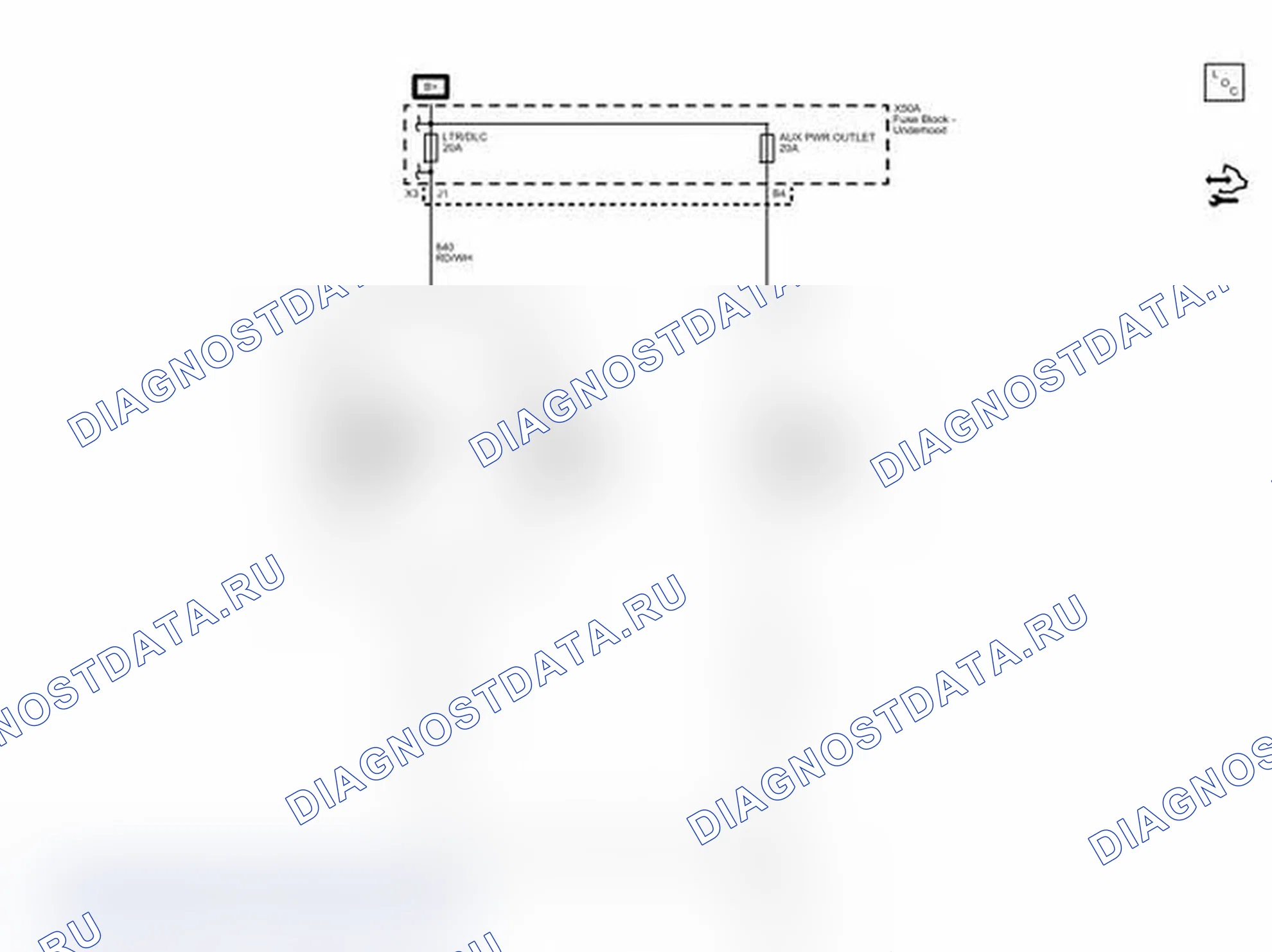 Рис. 197: Схема проводки прикуривателя/розетки. Chevrolet Express G1500 