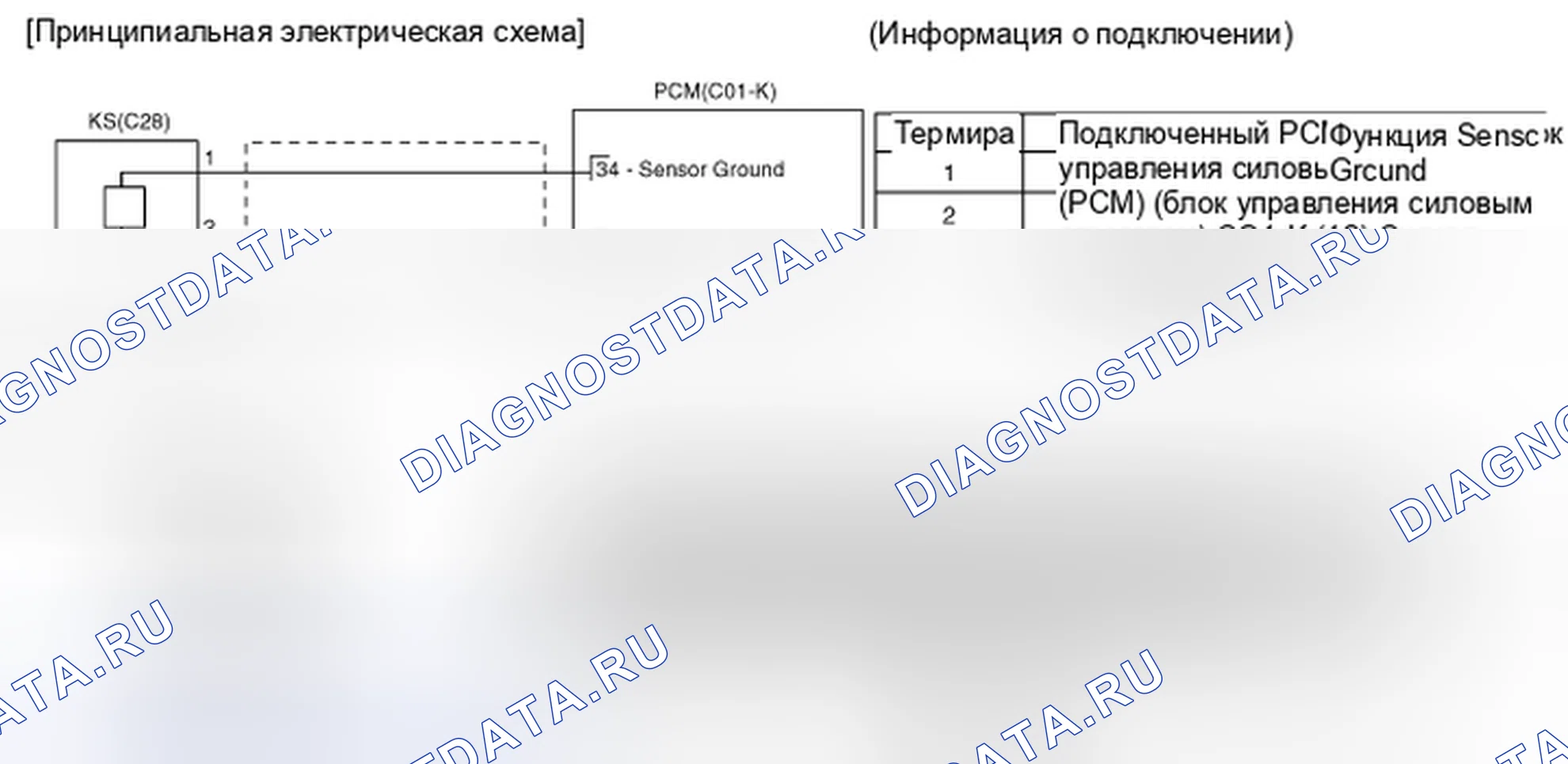 Рис. 30: Принципиальная схема. Kia Magentis II рестайлинг