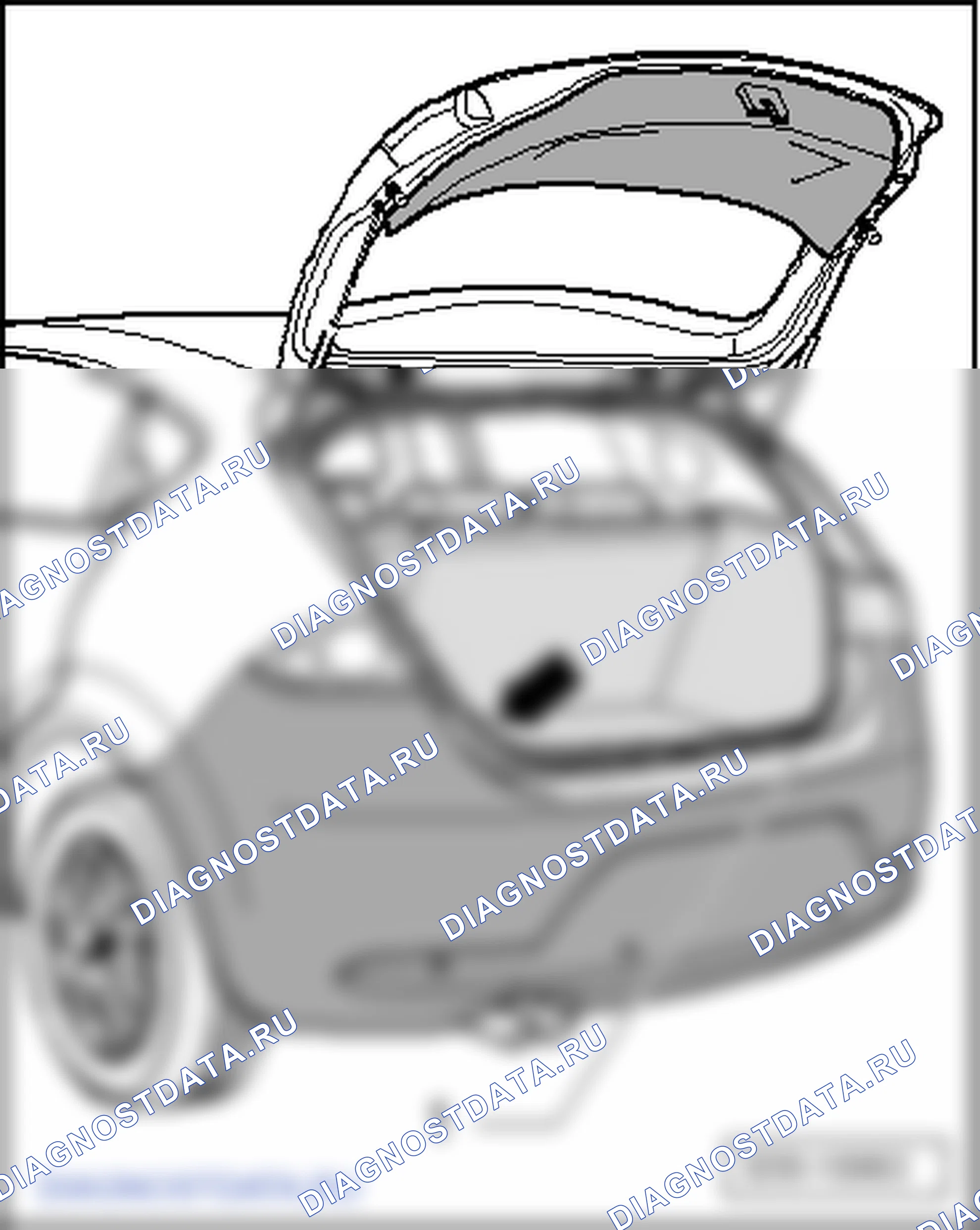 Дверь багажного отсека (Наружные арматурные работы). SEAT Leon Ii