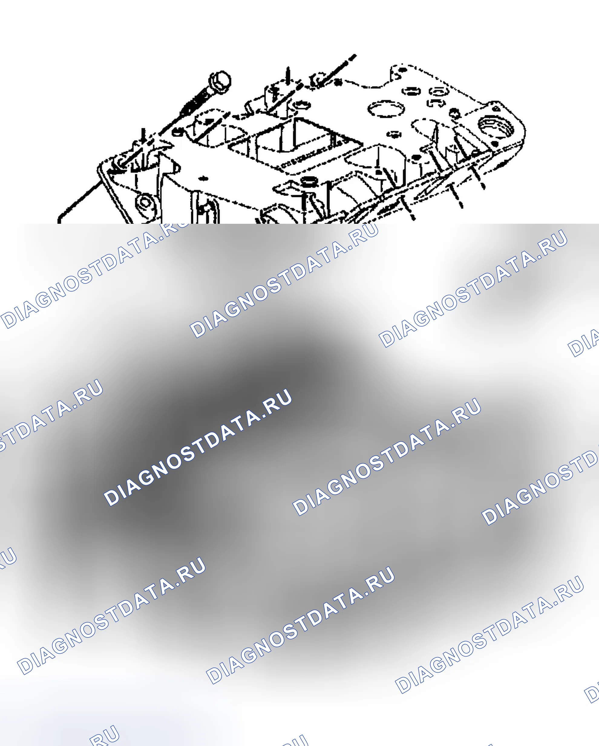Рис. 179: Демонтаж впускного коллектора - нижний (L67). Buick LeSabre VIII