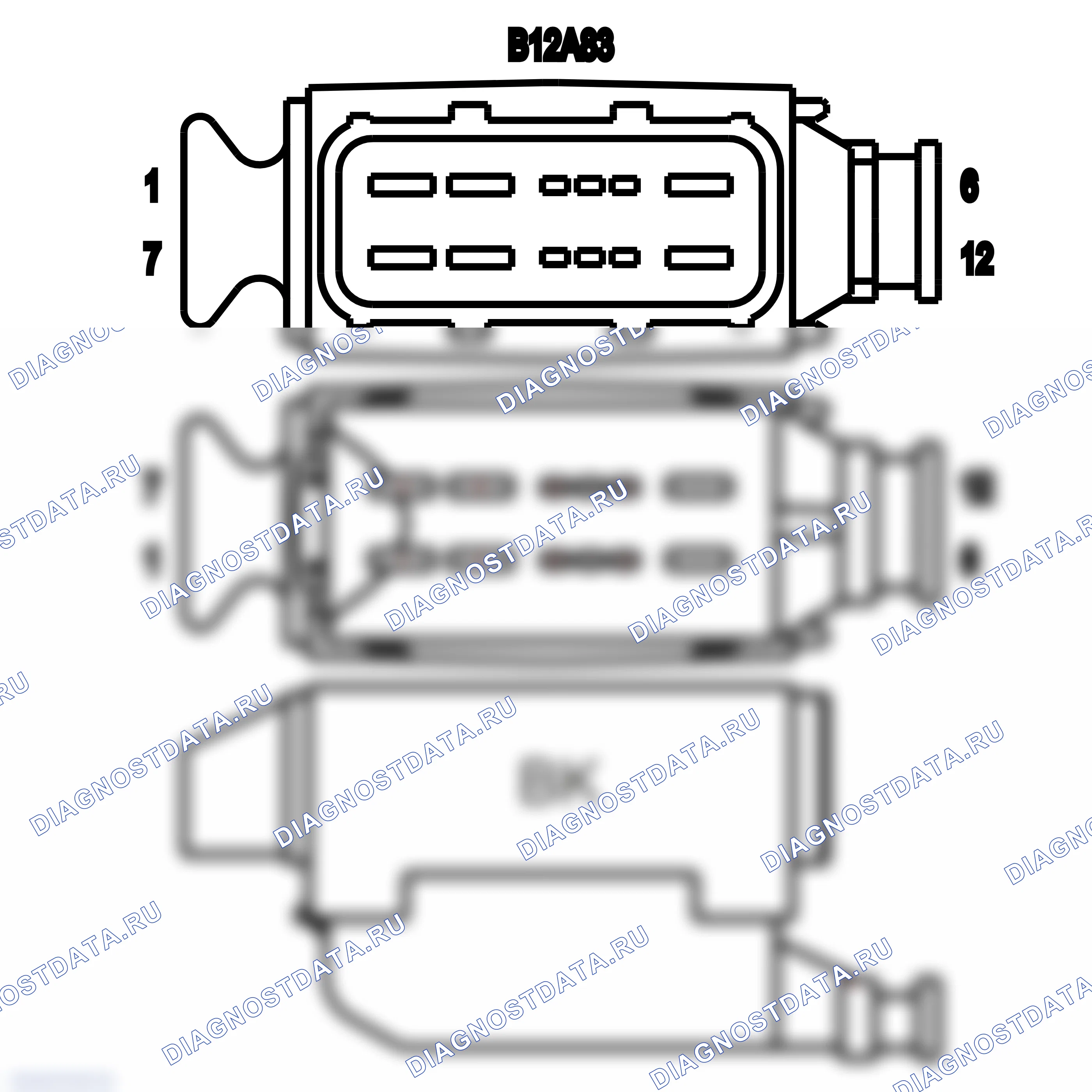 Распиновка разъёма 8K0 973 812 C — внешний вид и расположение контактов. Porsche Panamera 970